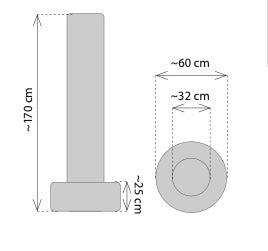 Fighter Free-Standing Boxing Bag 3in1 - red/black