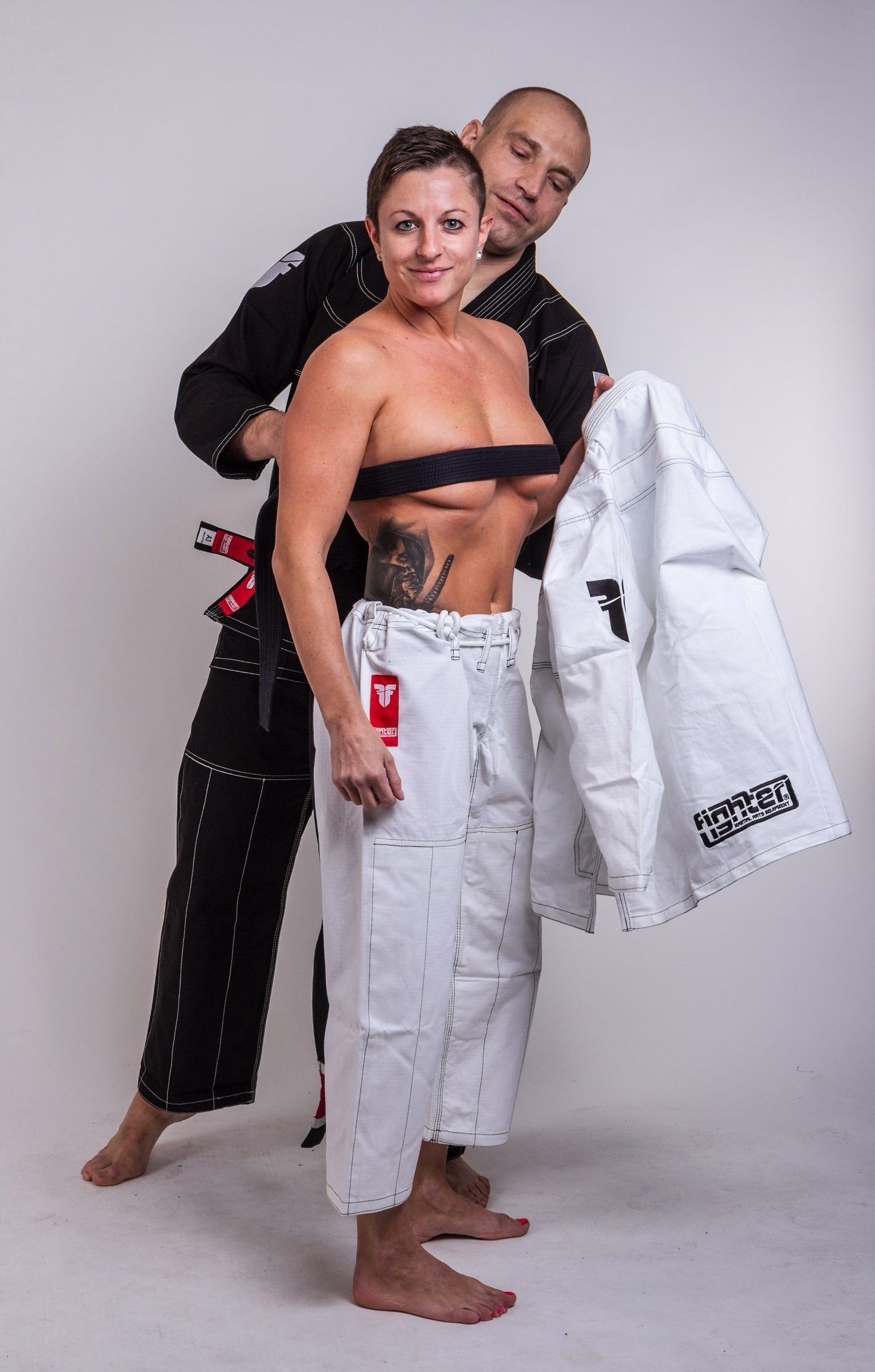 Fighter BJJ Ripstop Gi Rip Stop - white