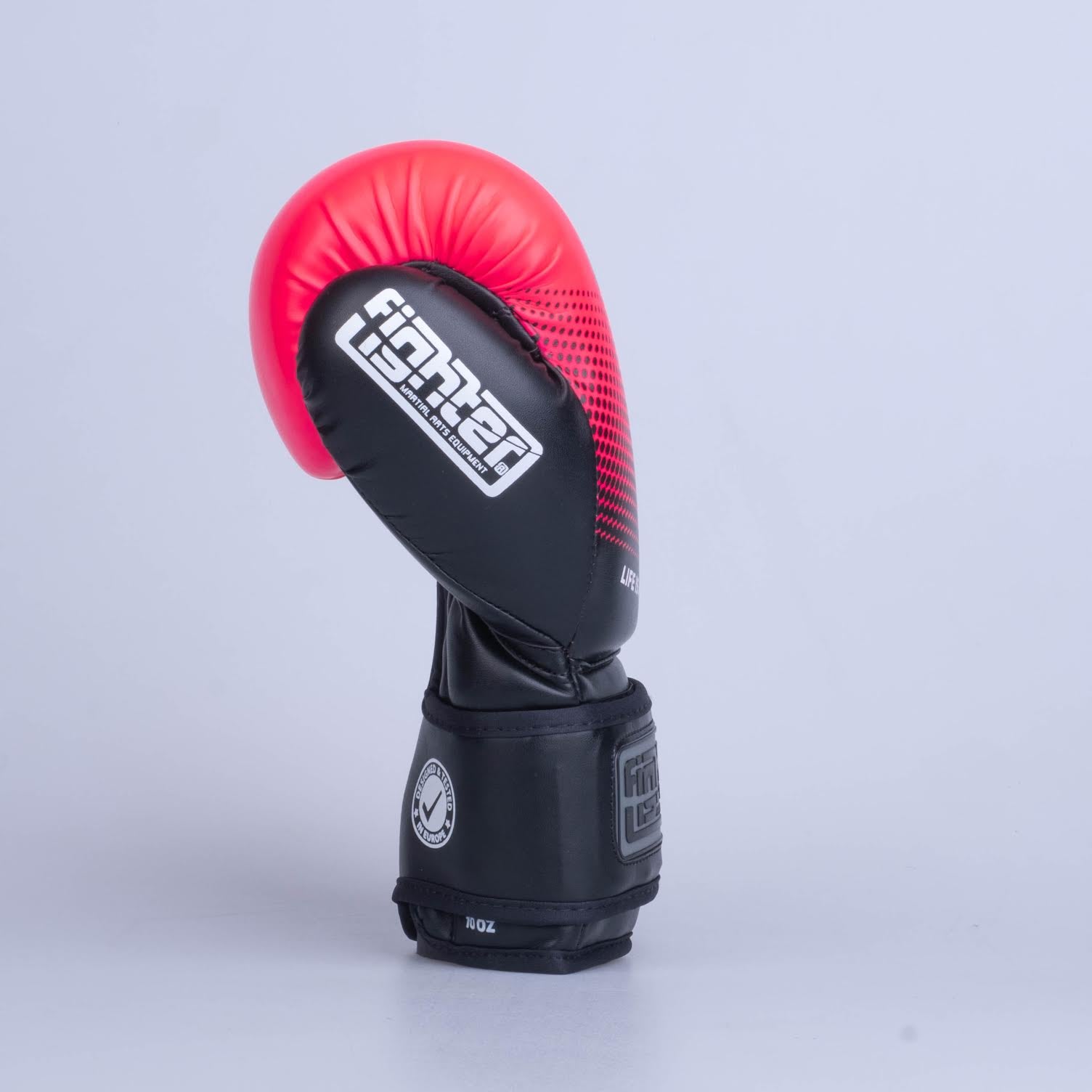 Fighter Boxing Gloves Training PU - black/pink, FBG-TRP-003