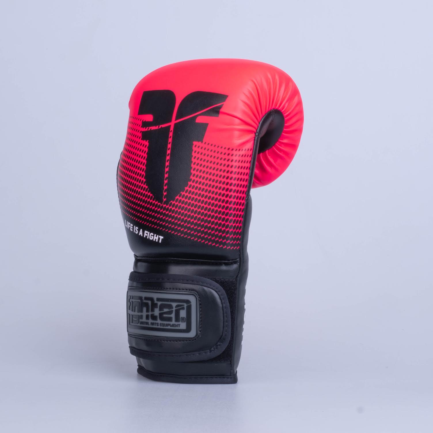 Fighter Boxing Gloves Training PU - black/pink, FBG-TRP-003