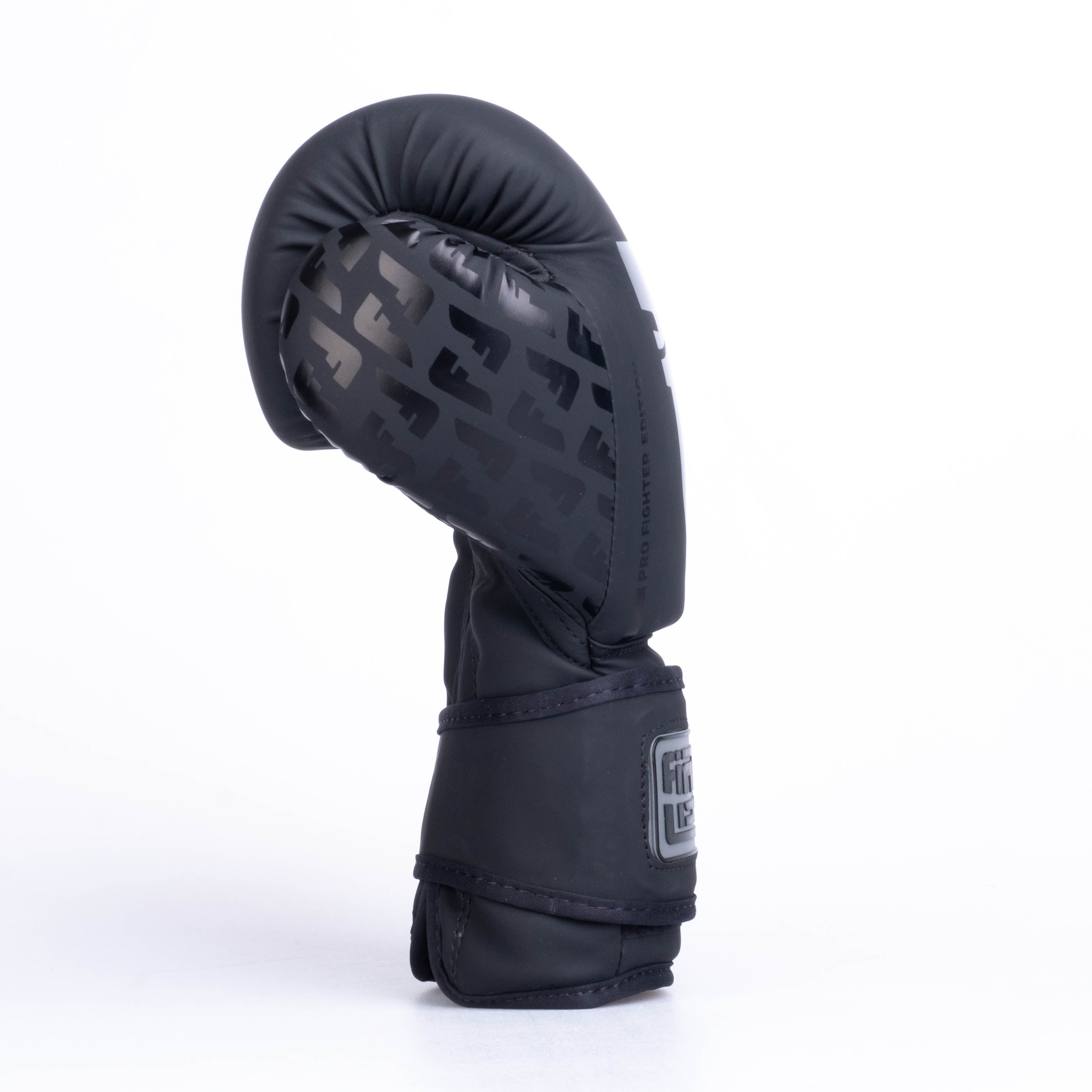 Fighter Boxing Gloves Pro PU - black, FBG-PRP-001