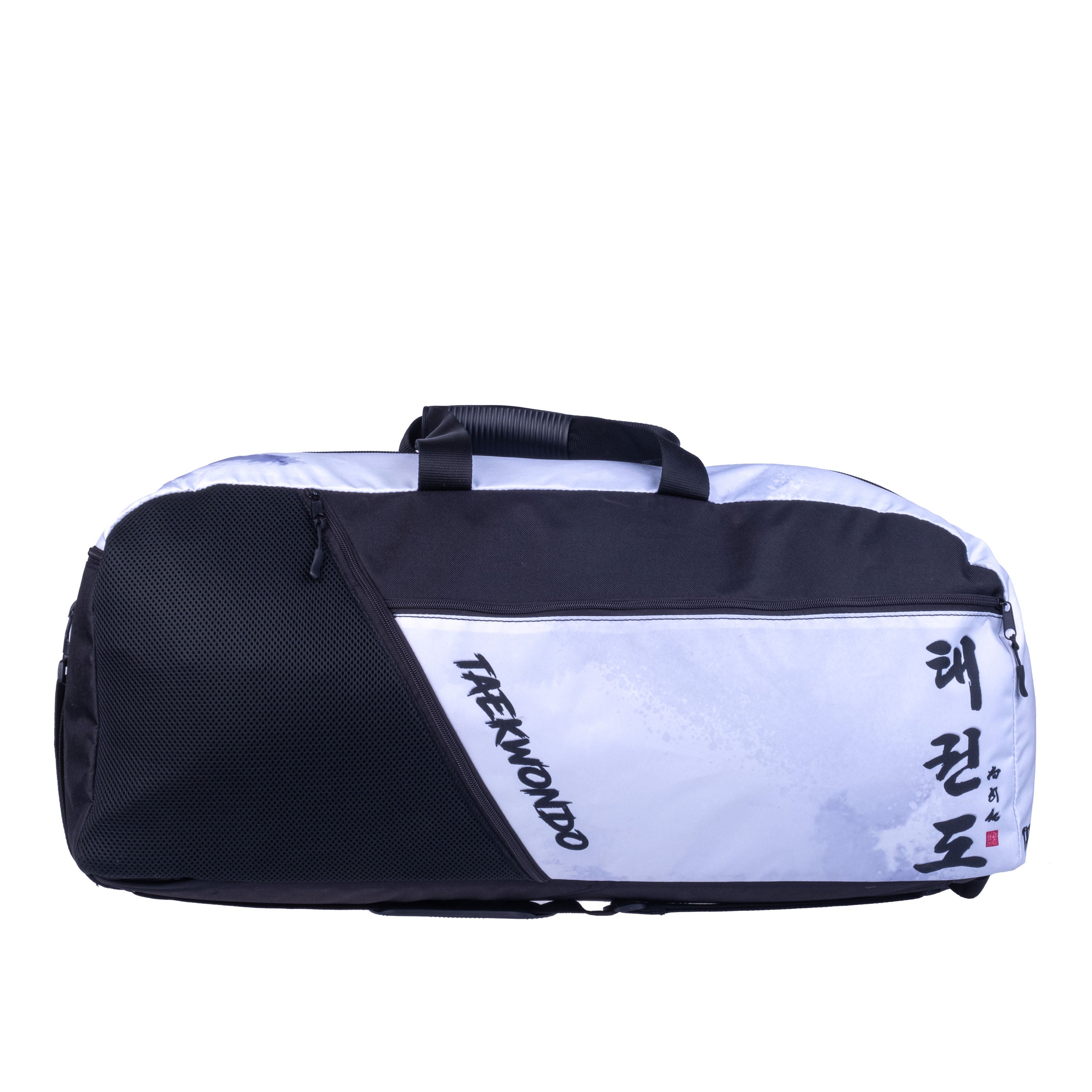 Fighter Sports Bag/Backpack - Taekwon Do - white/gray, FTS-12-TD-PL