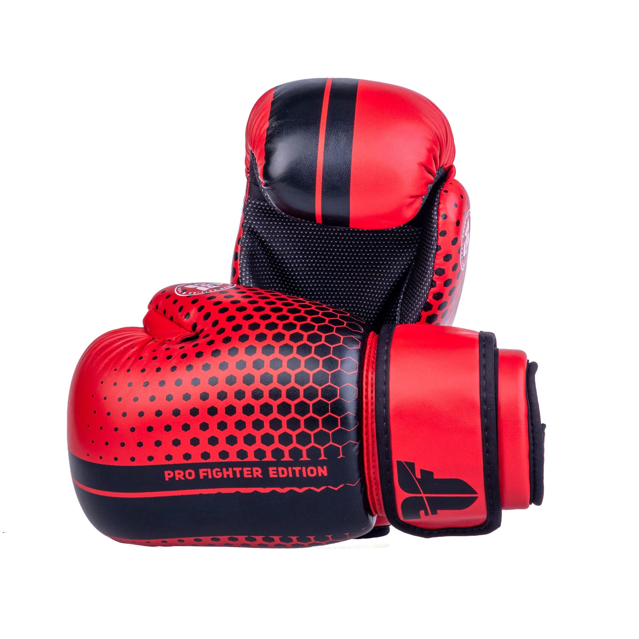 Fighter Open Gloves Pro Honeycomb - red/black