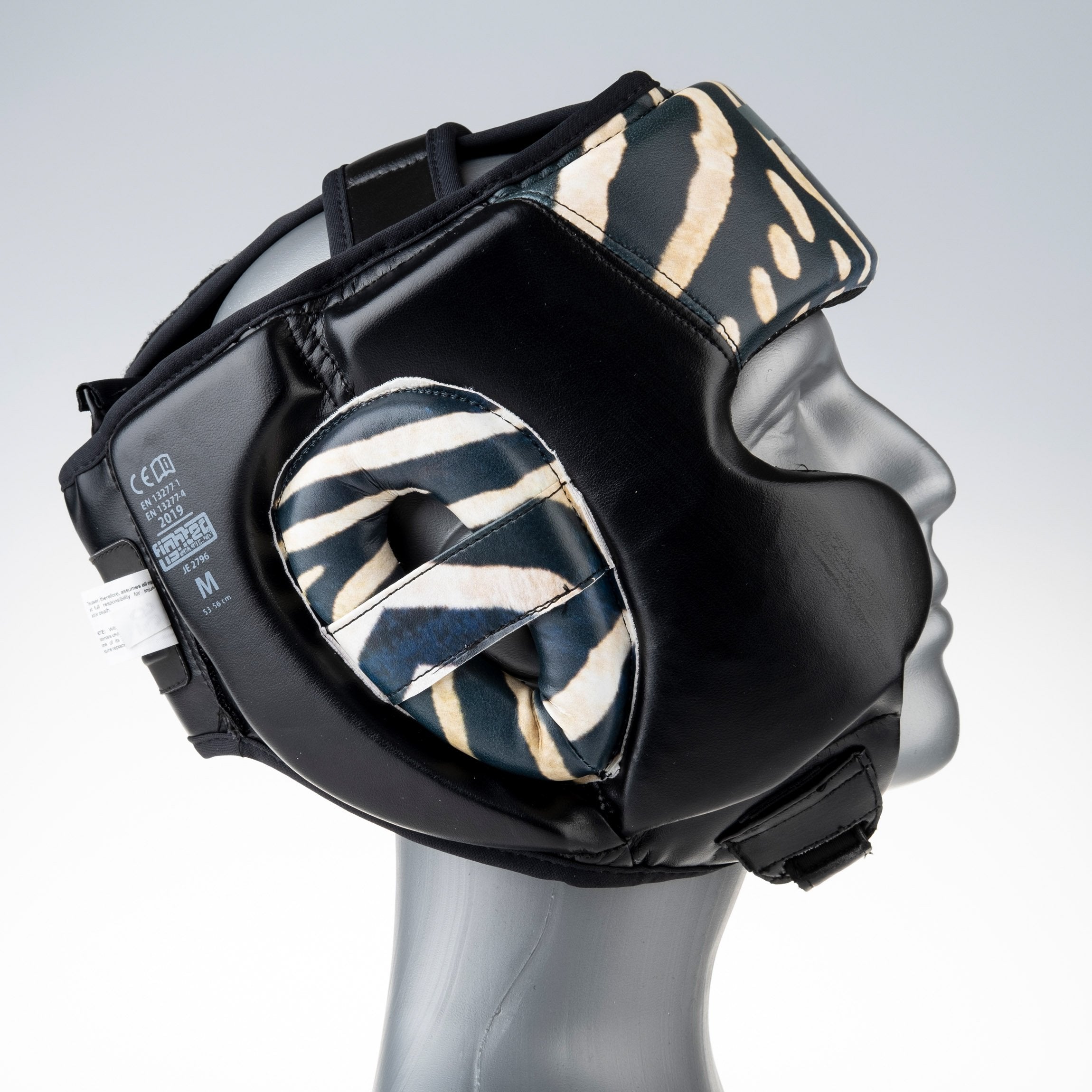 Headguard Fighter Sparring Pro Jungle Series - Zebra