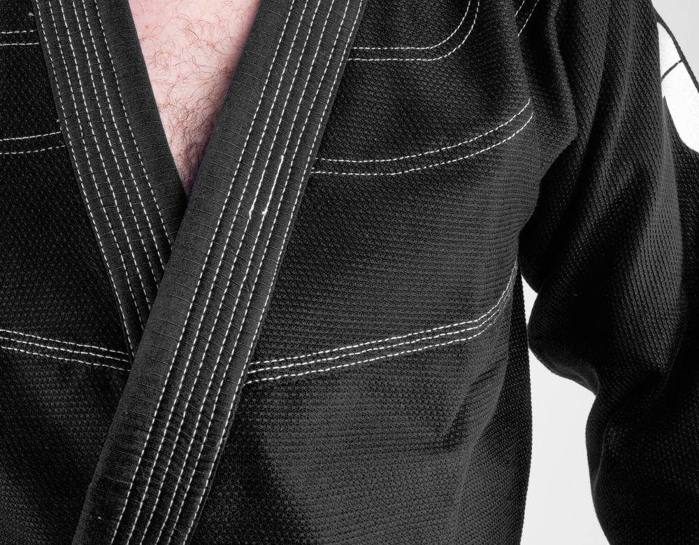 Fighter BJJ Kimono Rice Straw - black