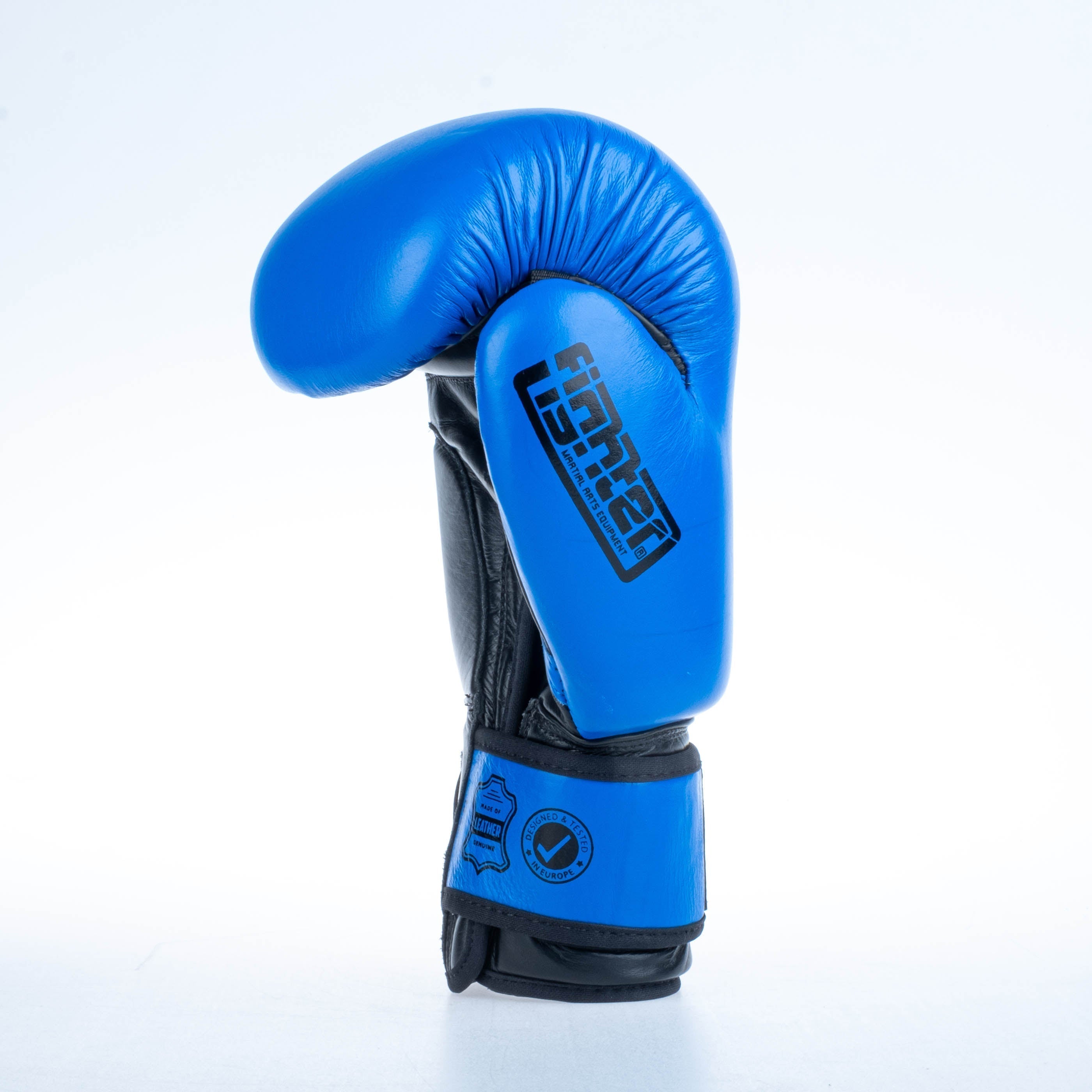 Fighter Boxing Gloves Round - blue, 1376-RNDXB