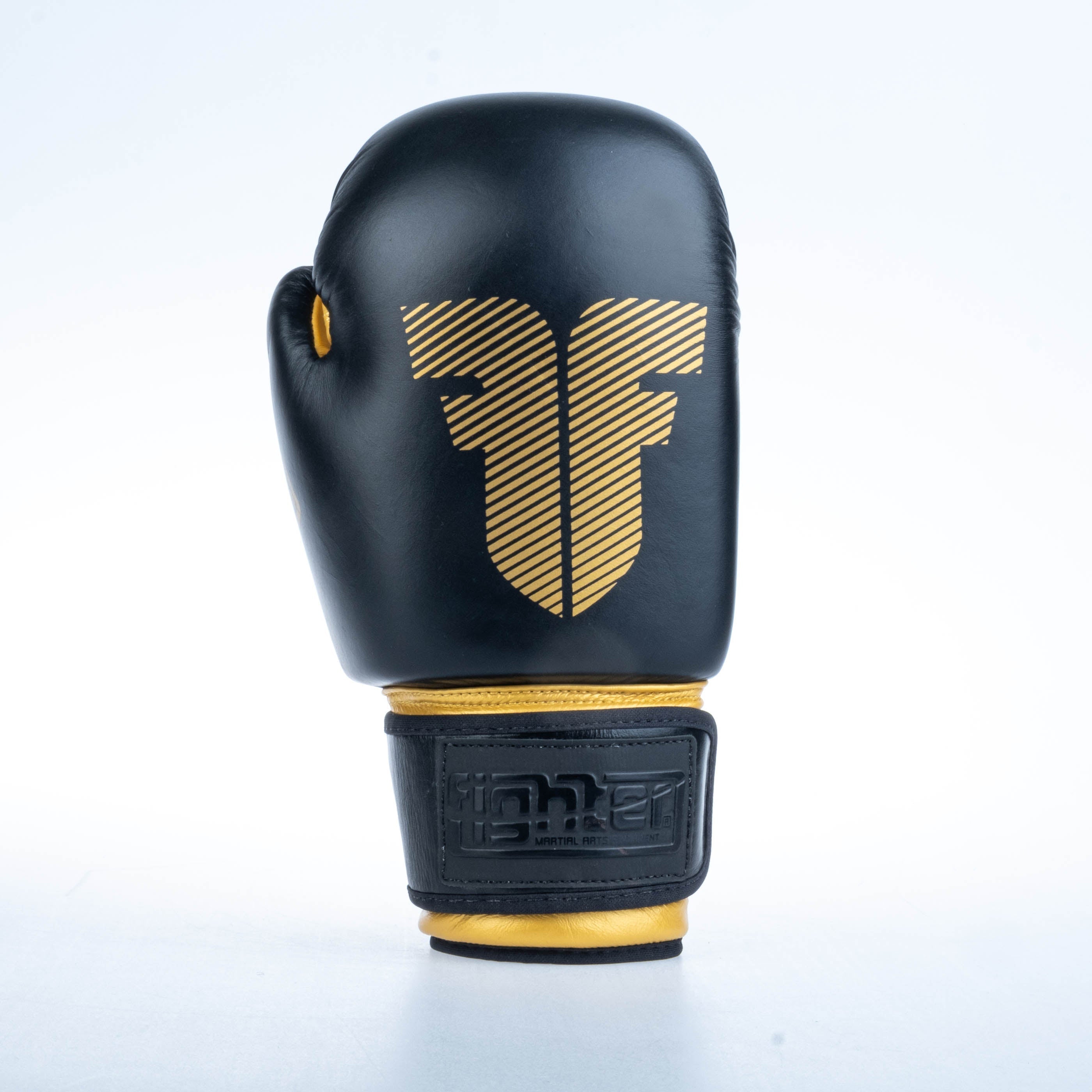 Fighter Boxing Gloves Round - black/gold, 1376-RNDXG