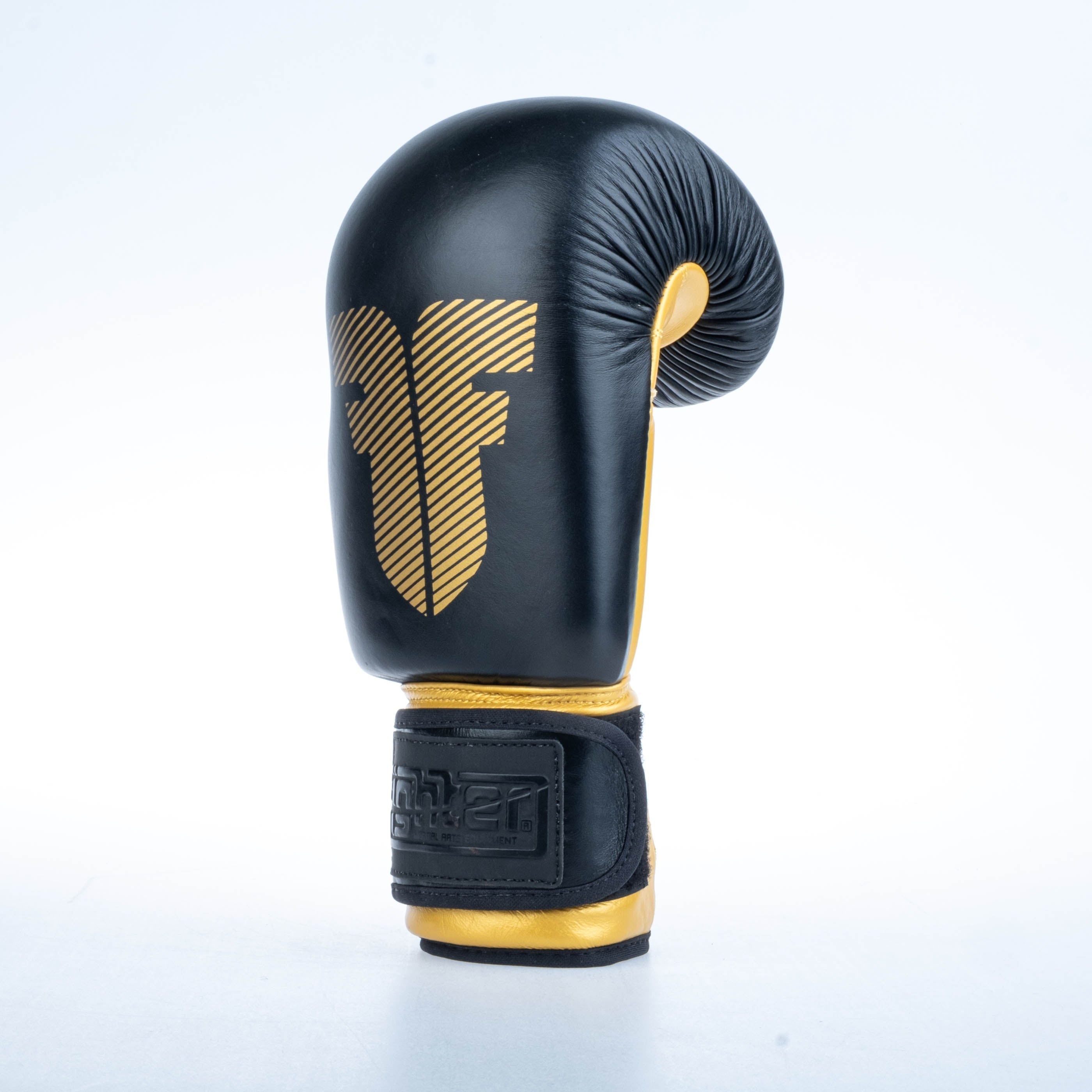 Fighter Boxing Gloves Round - black/gold, 1376-RNDXG