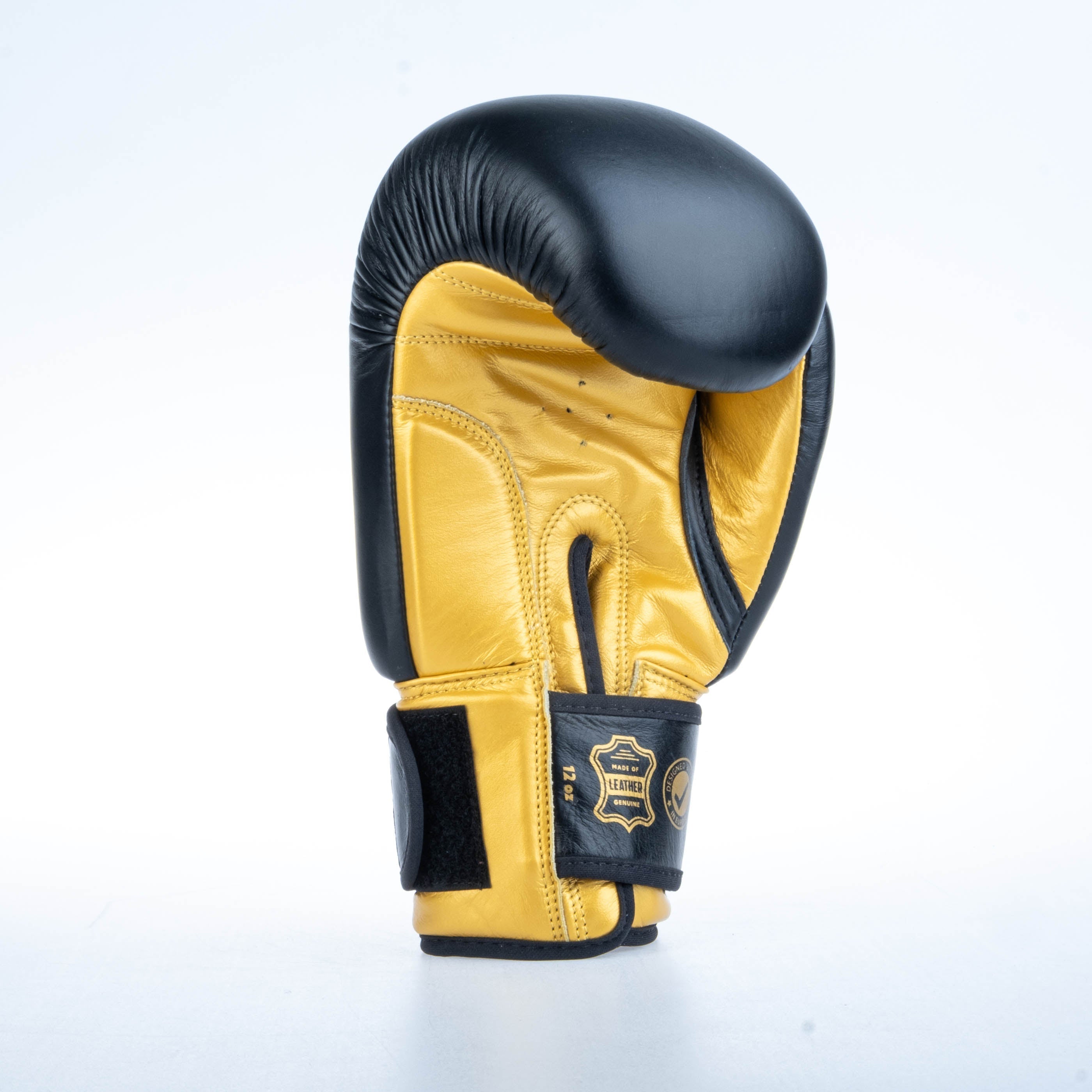 Fighter Boxing Gloves Round - black/gold, 1376-RNDXG