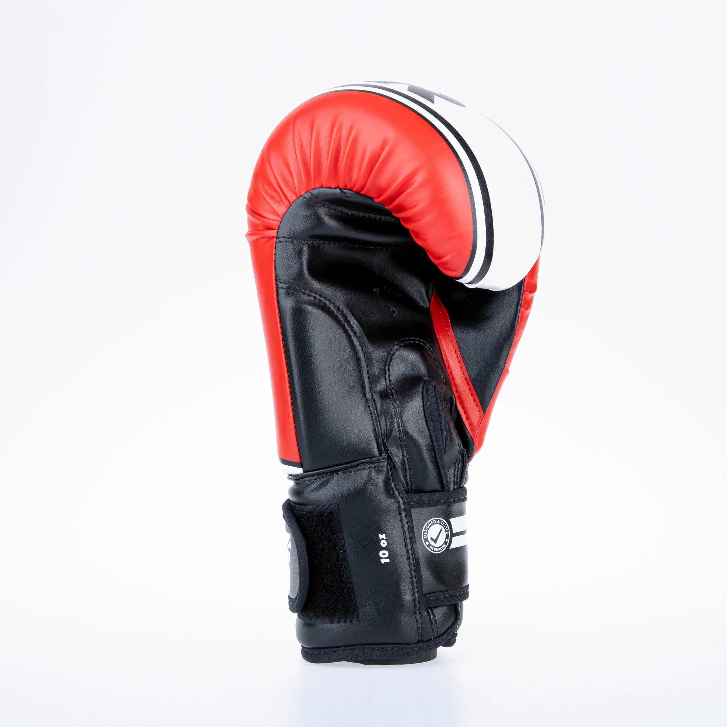 Fighter Boxing Gloves Basic Stripe - red