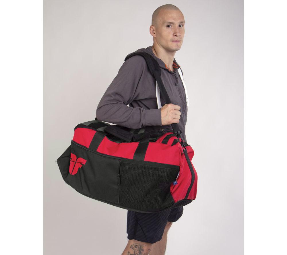 Sports Bag FIGHTER LINE XL - red/gray/black