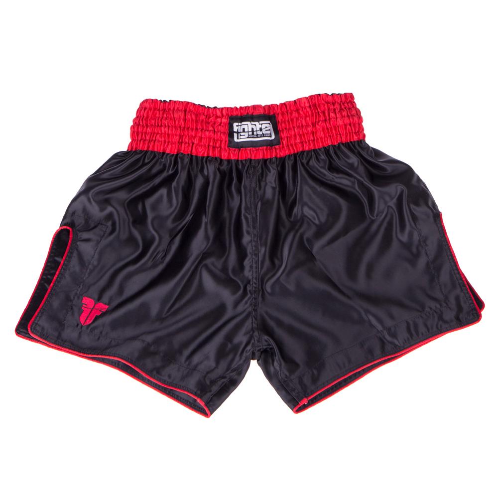 Fighter Thai Trunks Bangkok Plain - black/red