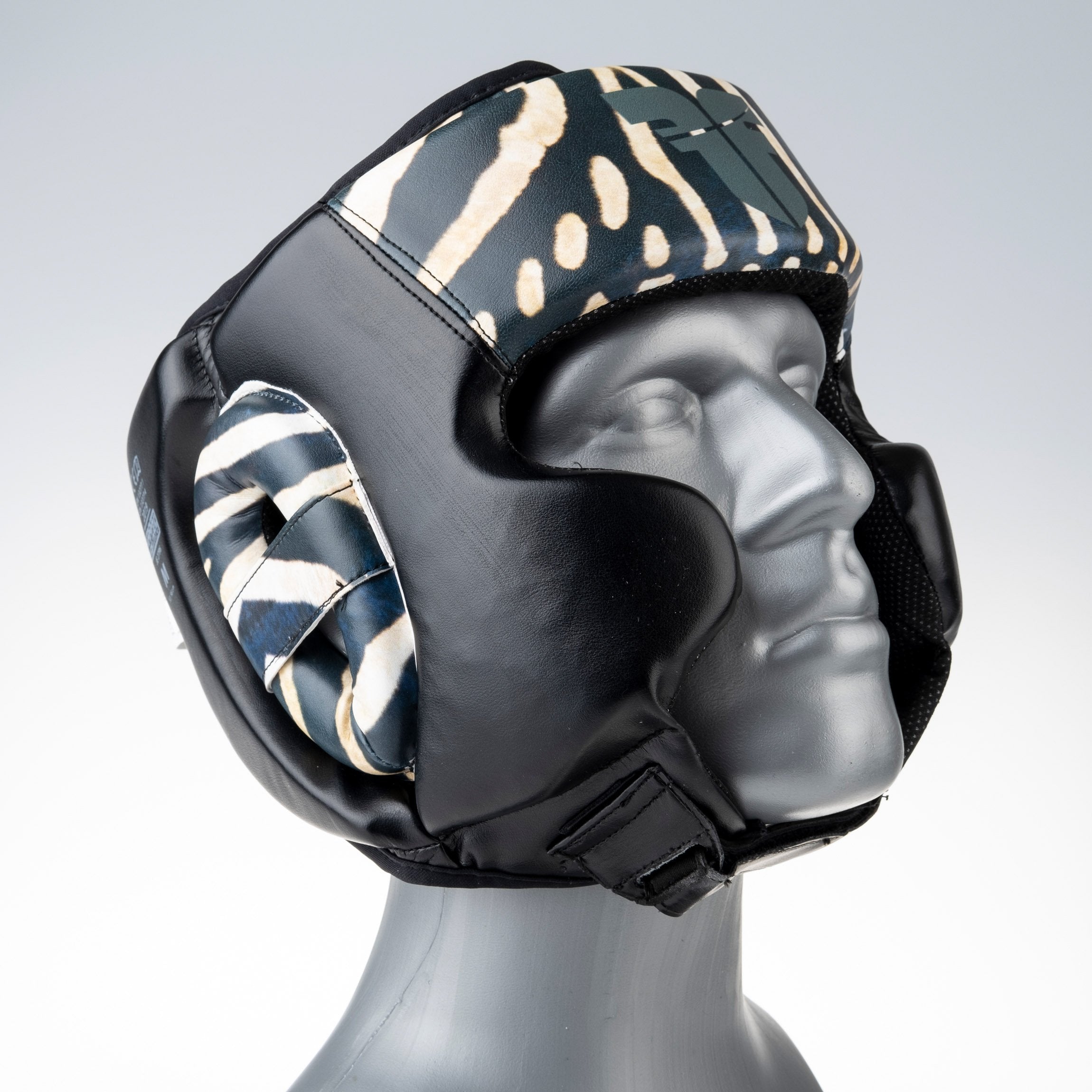 Headguard Fighter Sparring Pro Jungle Series - Zebra