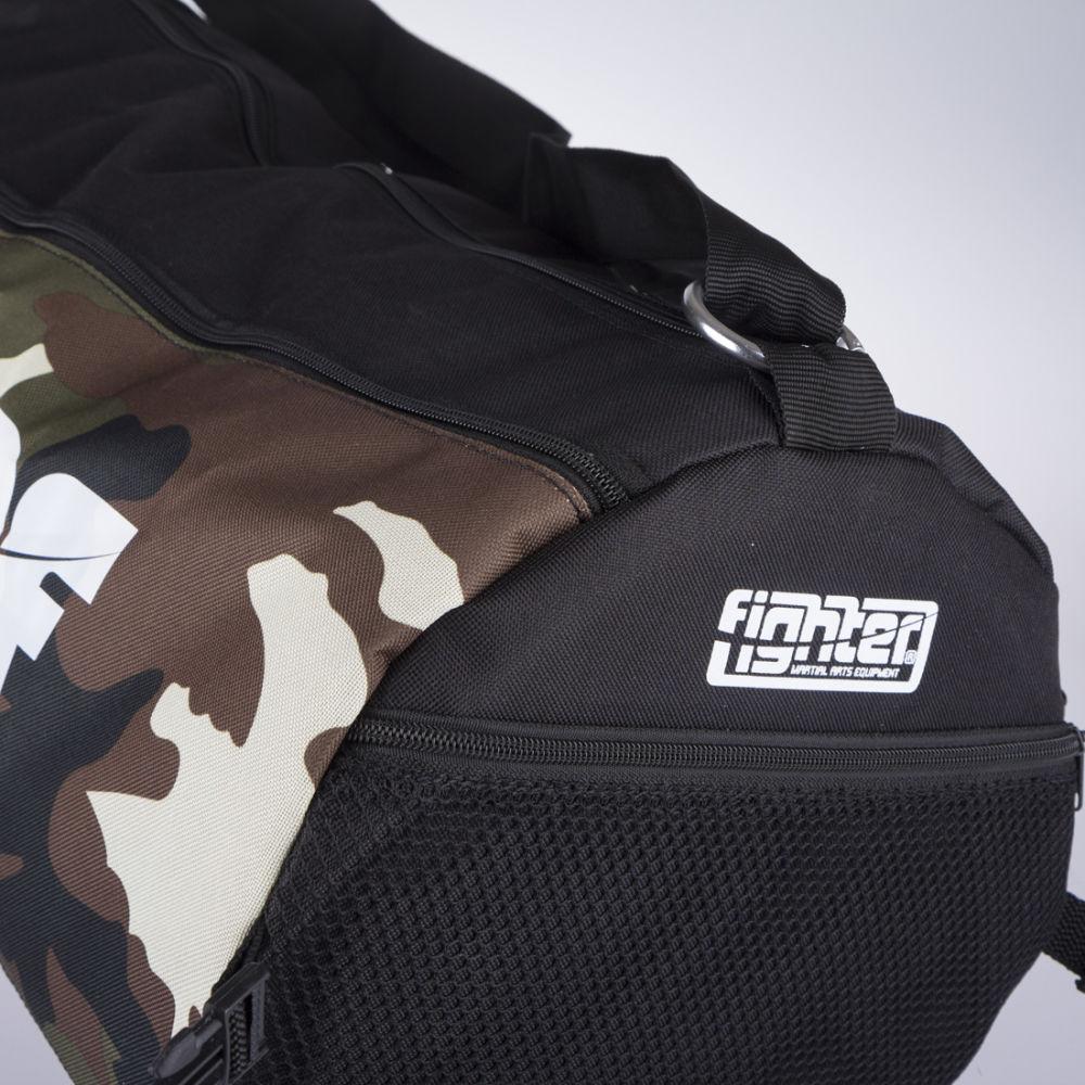 Fighter Round Shoulder Bag - black/camo