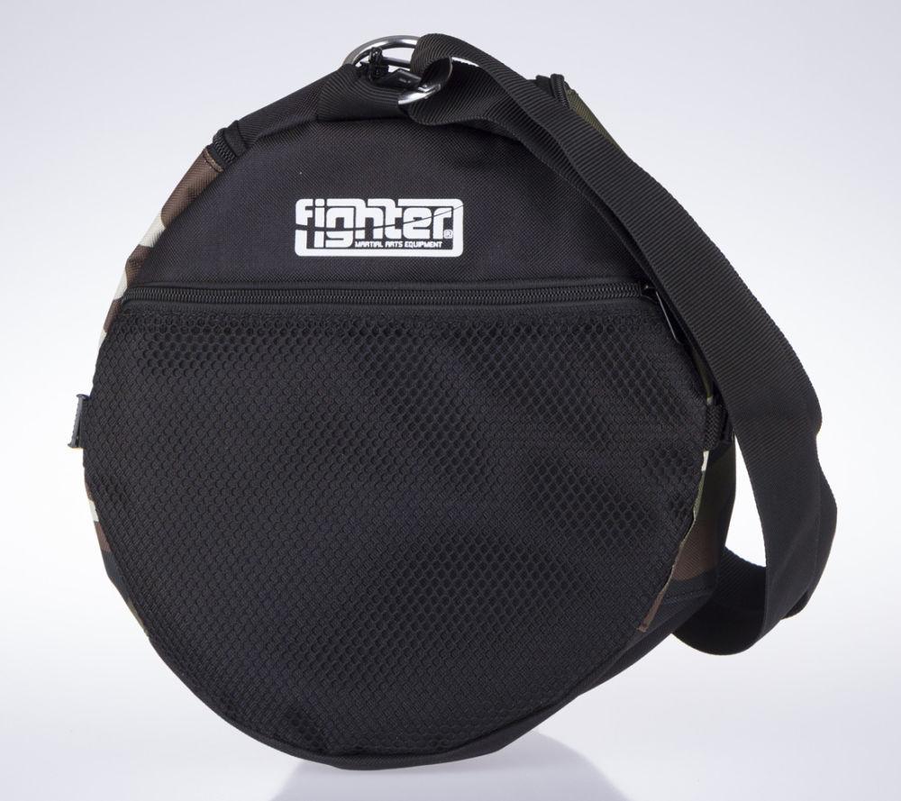 Fighter Round Shoulder Bag - black/camo