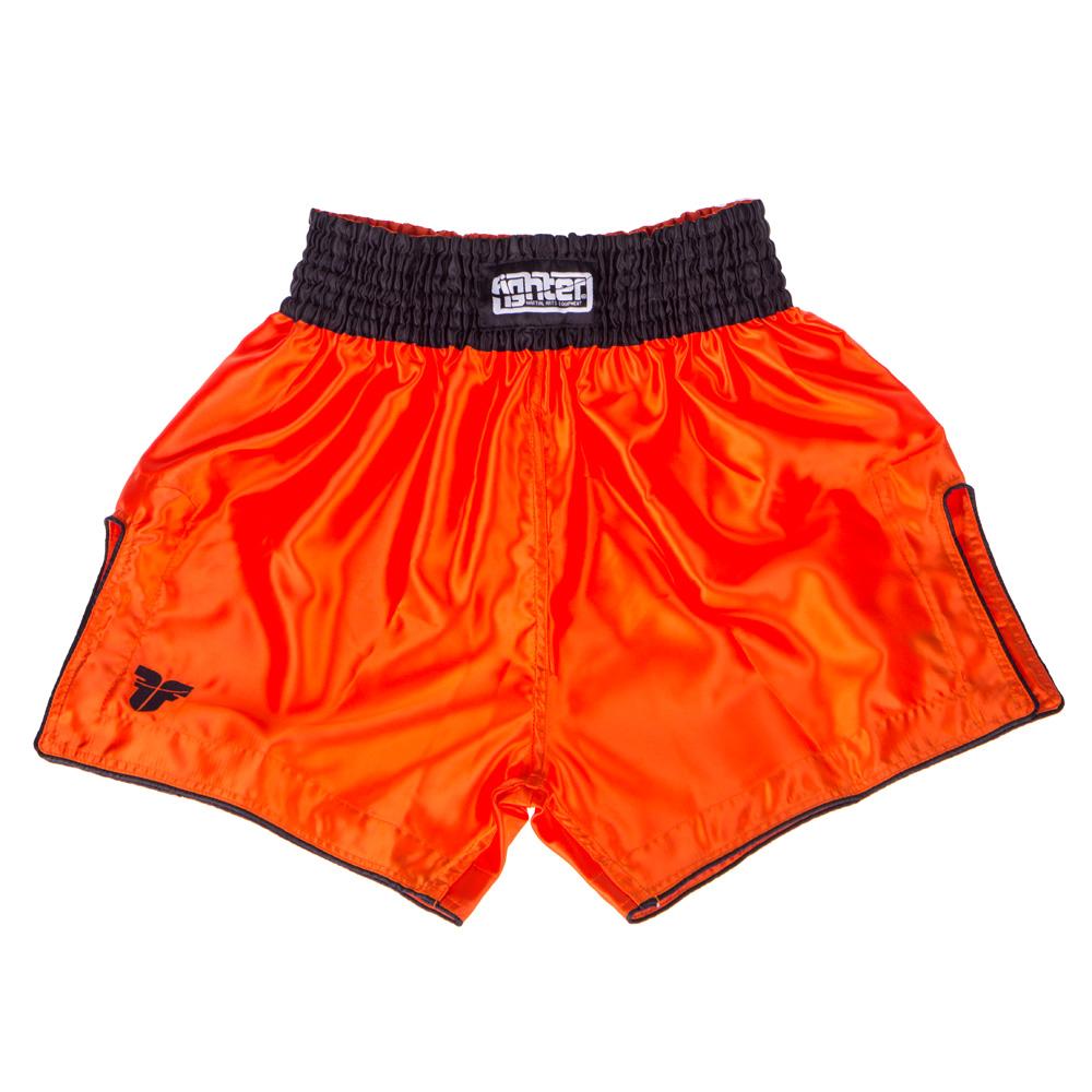 Fighter Thai Trunks Bangkok Plain - orange/black