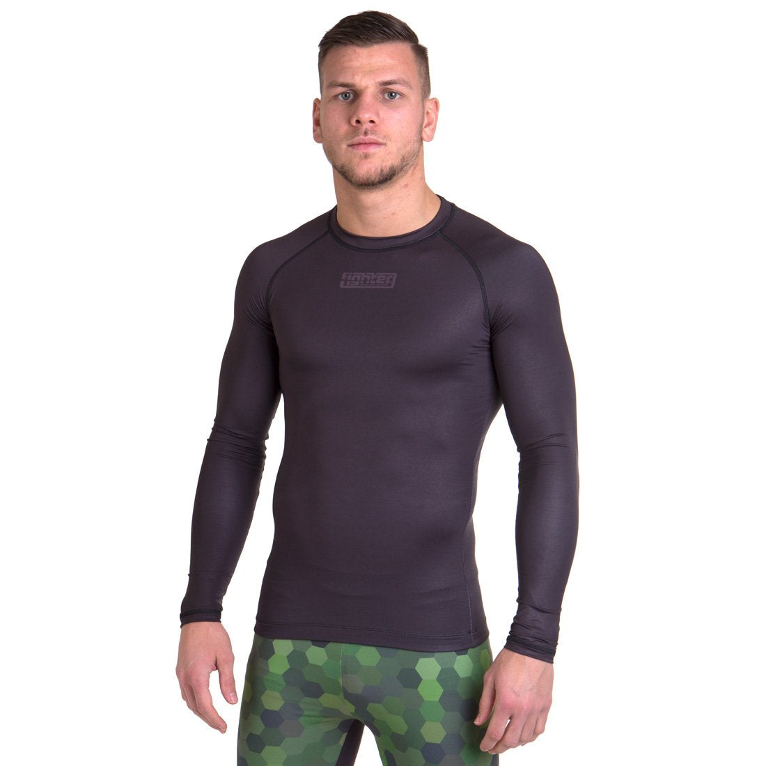 Fighter Rash Guard - black