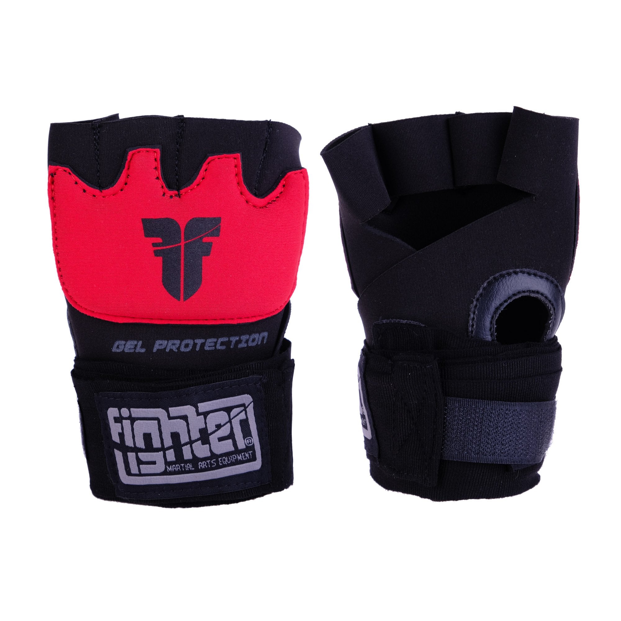 Fighter Strap - Gel Hand-Wraps - black/red