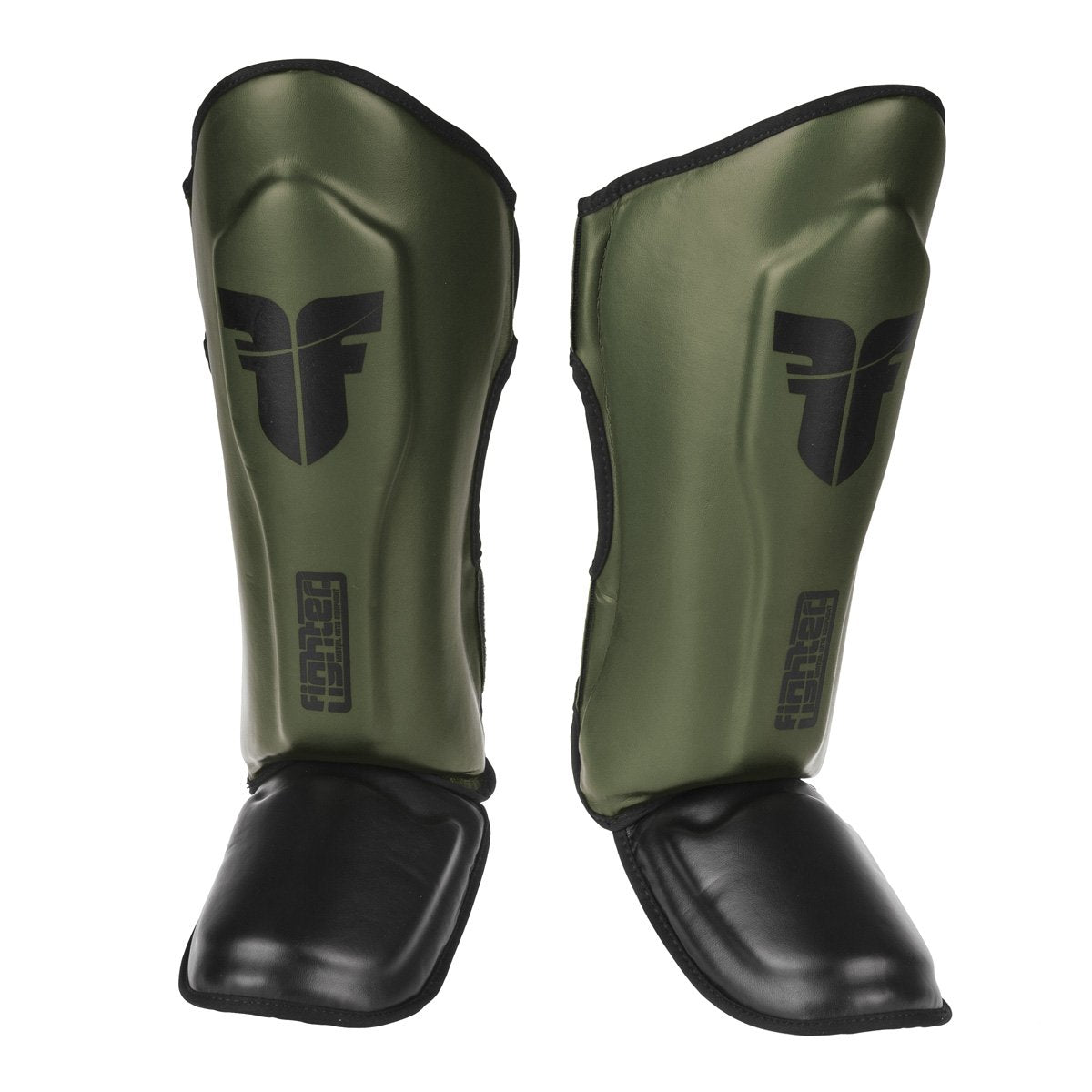 Fighter Shinguards Thai Classic - khaki/black