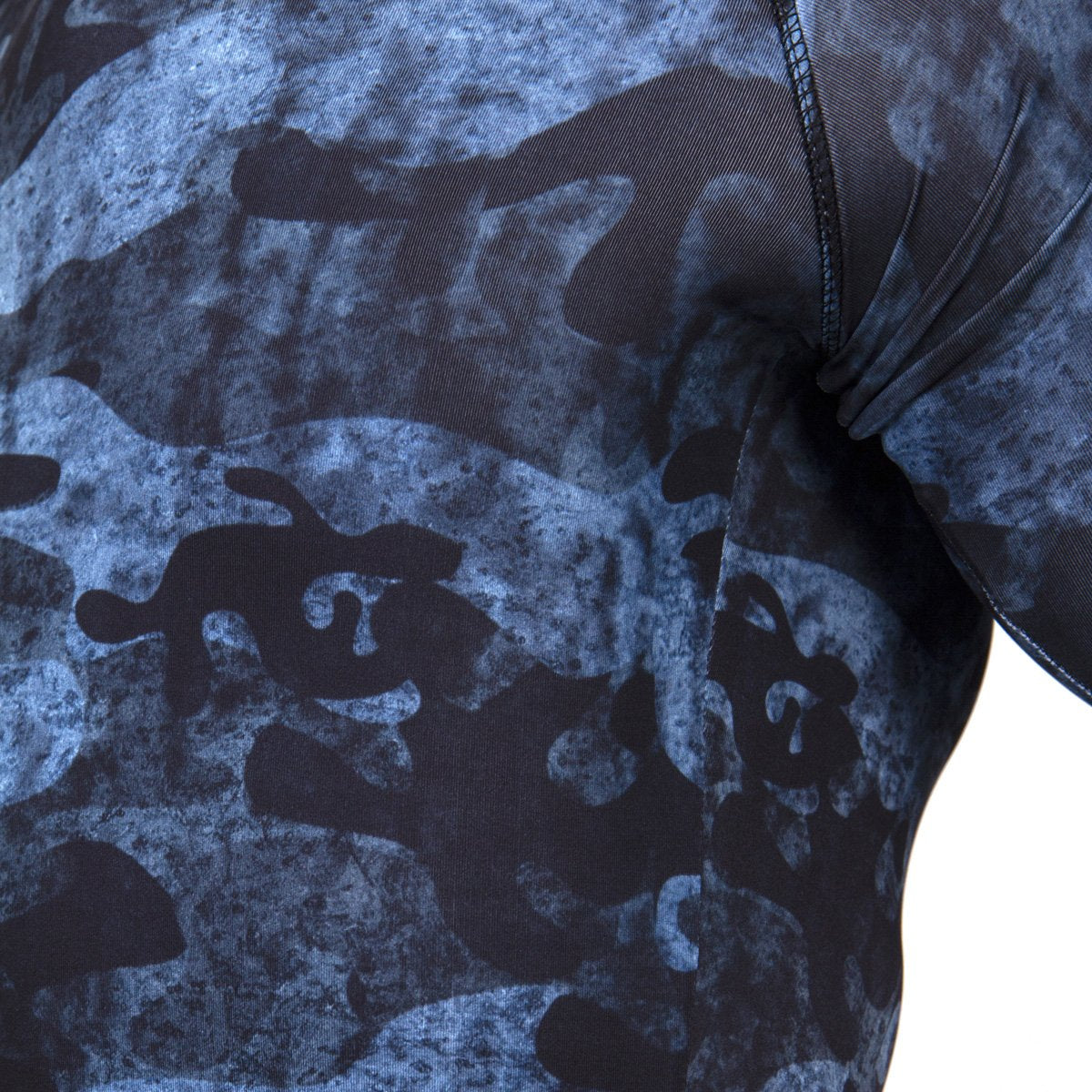 Fighter Rash Guard - Urban Camo - blue