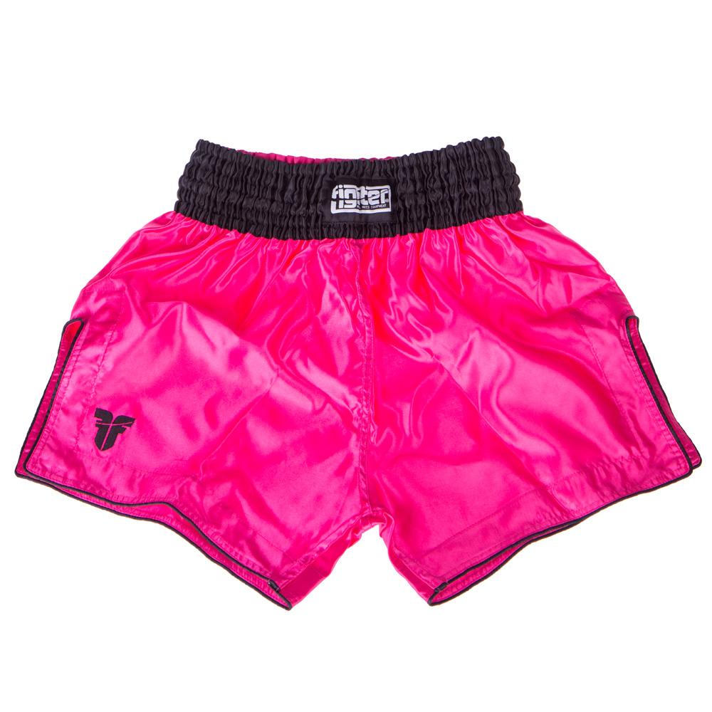 Fighter Thai Trunks Bangkok Plain - pink/black