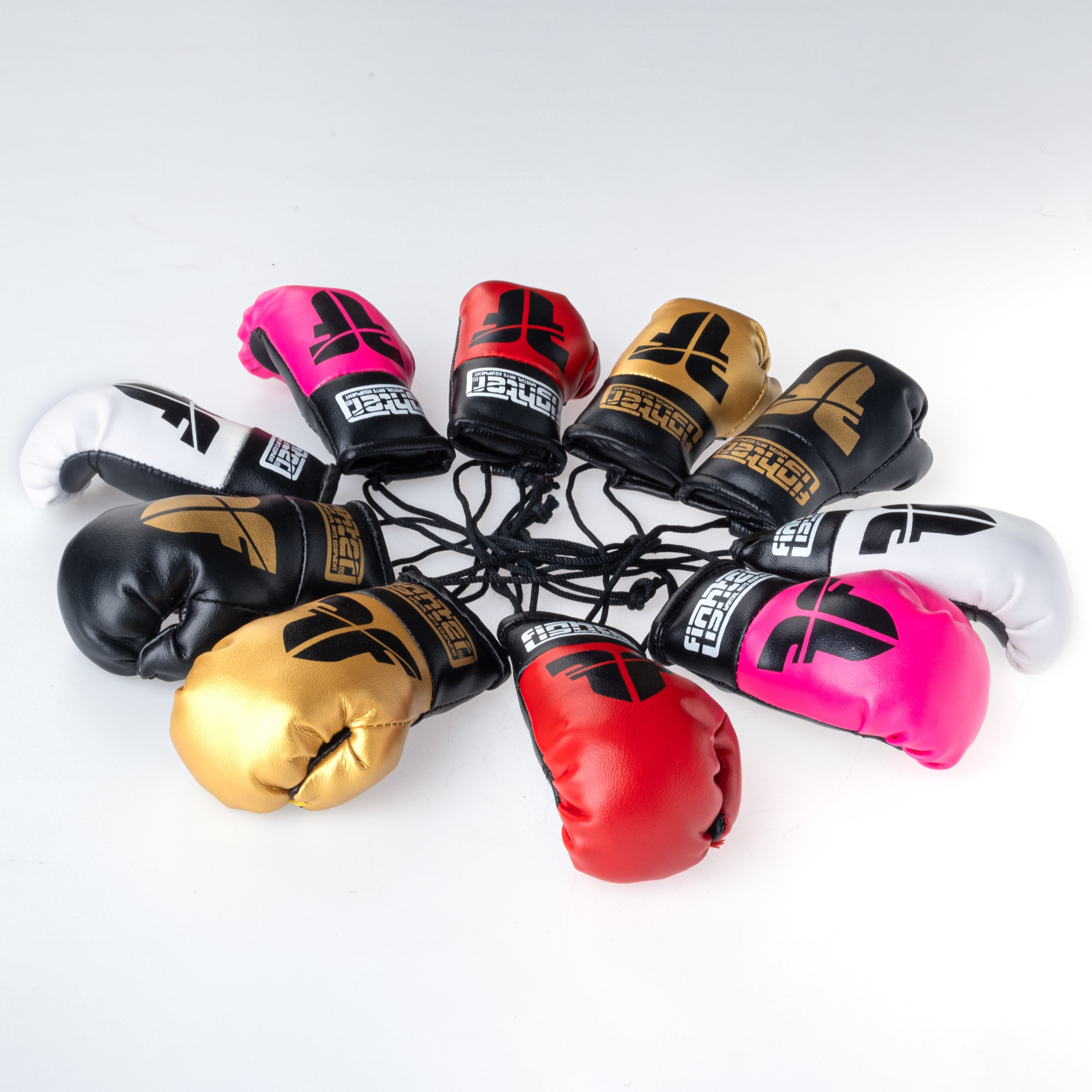 Fighter Mini Boxing Gloves - black/gold