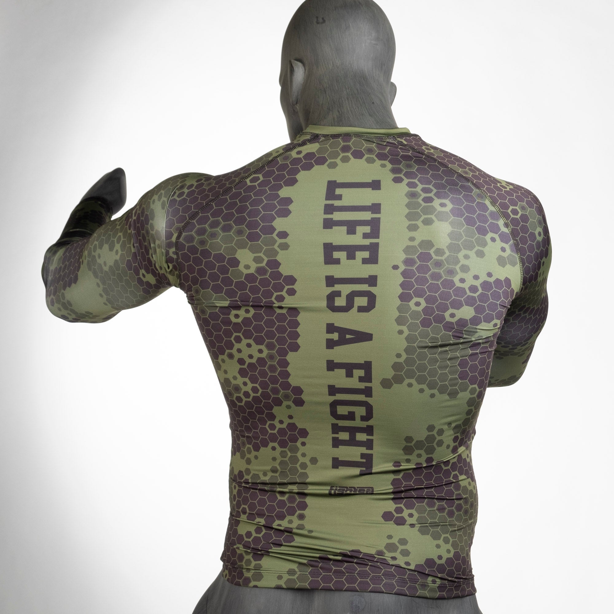 Fighter Rash Guard Honeycomb - army green, FRG-16