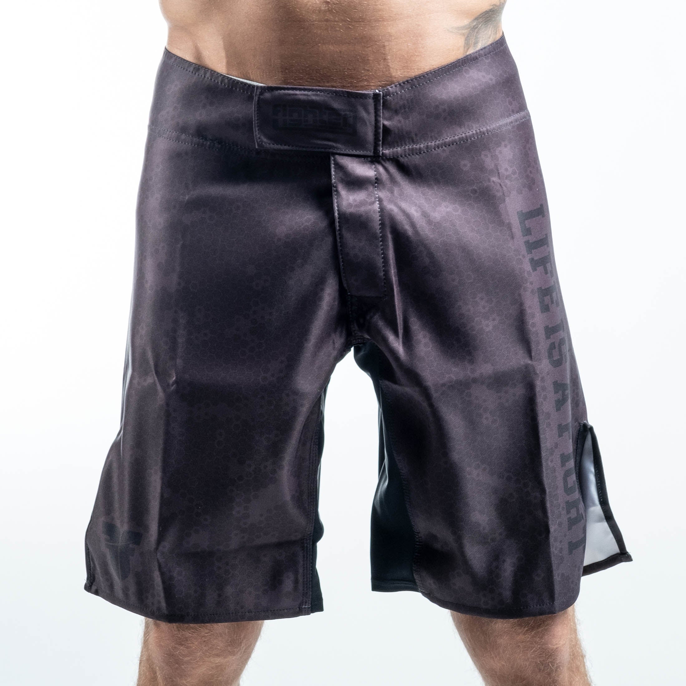 Fighter MMA Shorts - Honeycomb - gray, FSHM-13