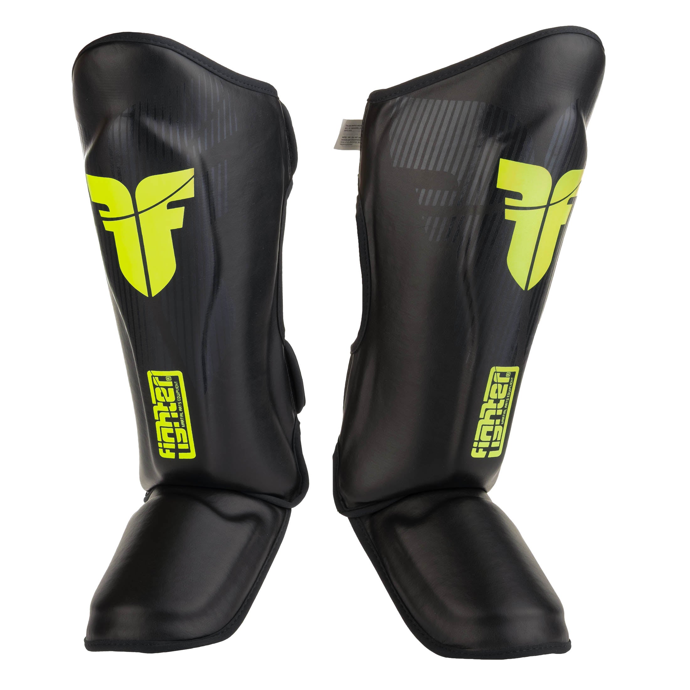 Fighter Shinguards Thai Classic - black/neon yellow