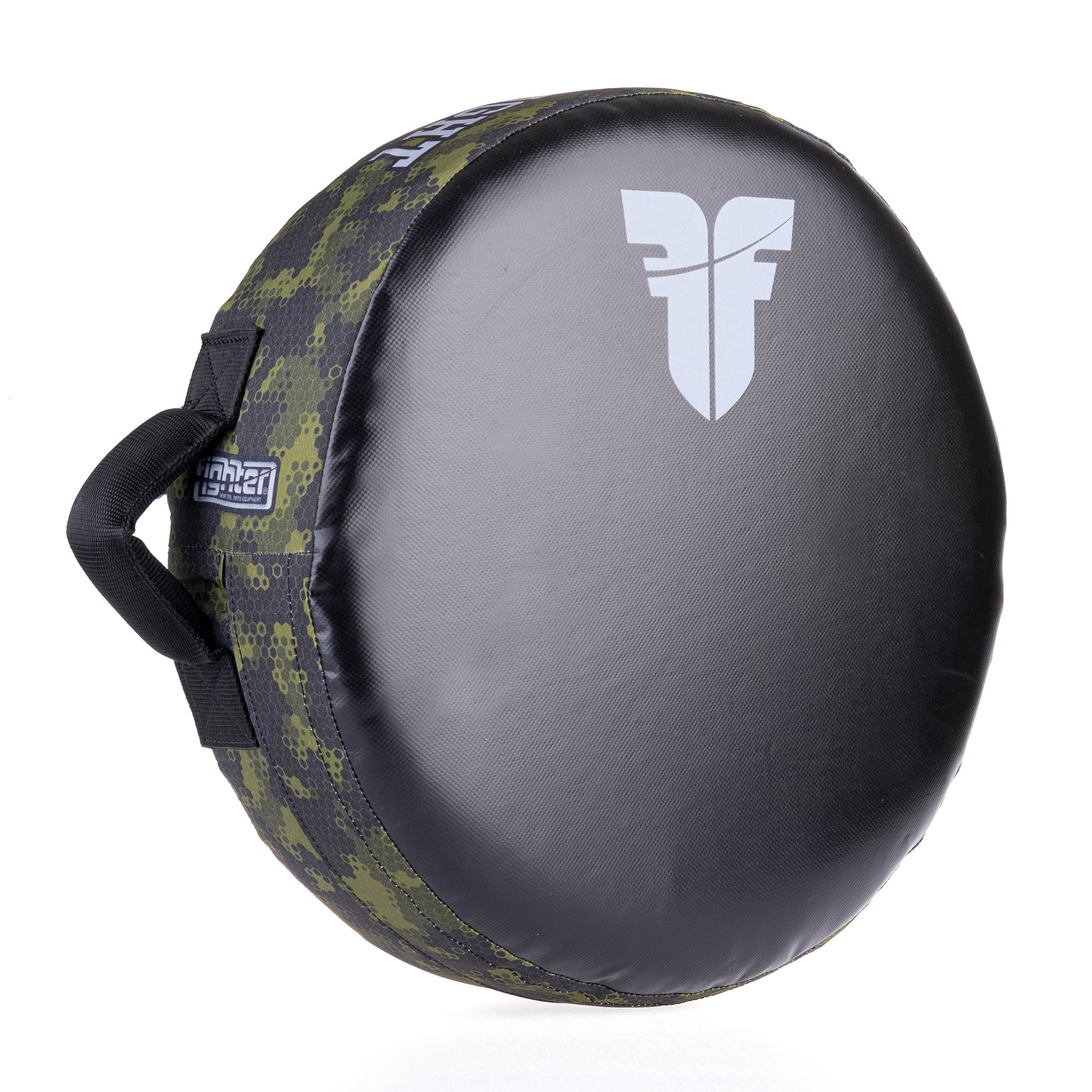 Fighter Round Shield - Life Is A Fight - Green Camo, FKSH-31