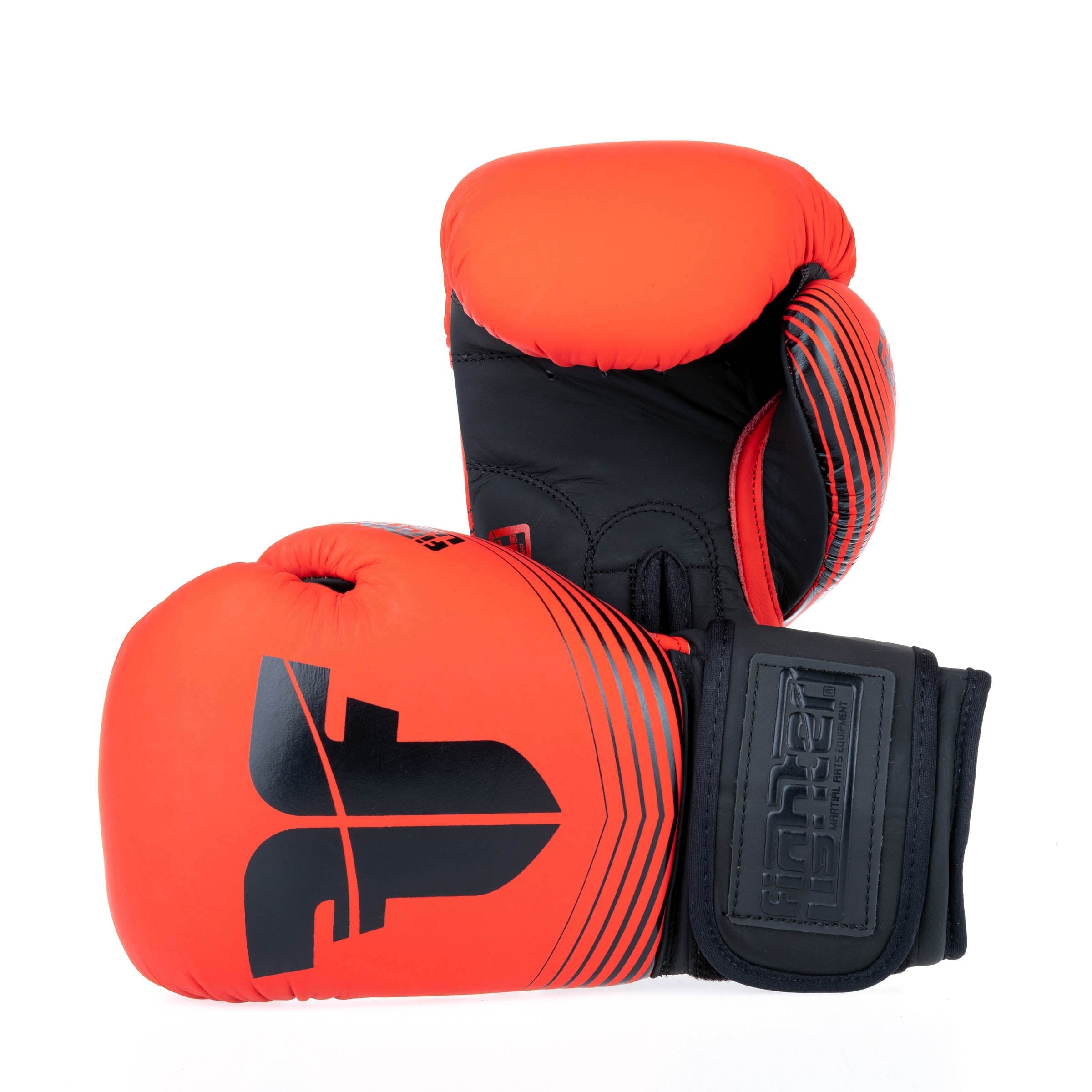 Fighter Boxing Gloves SPLIT Stripes - red/black