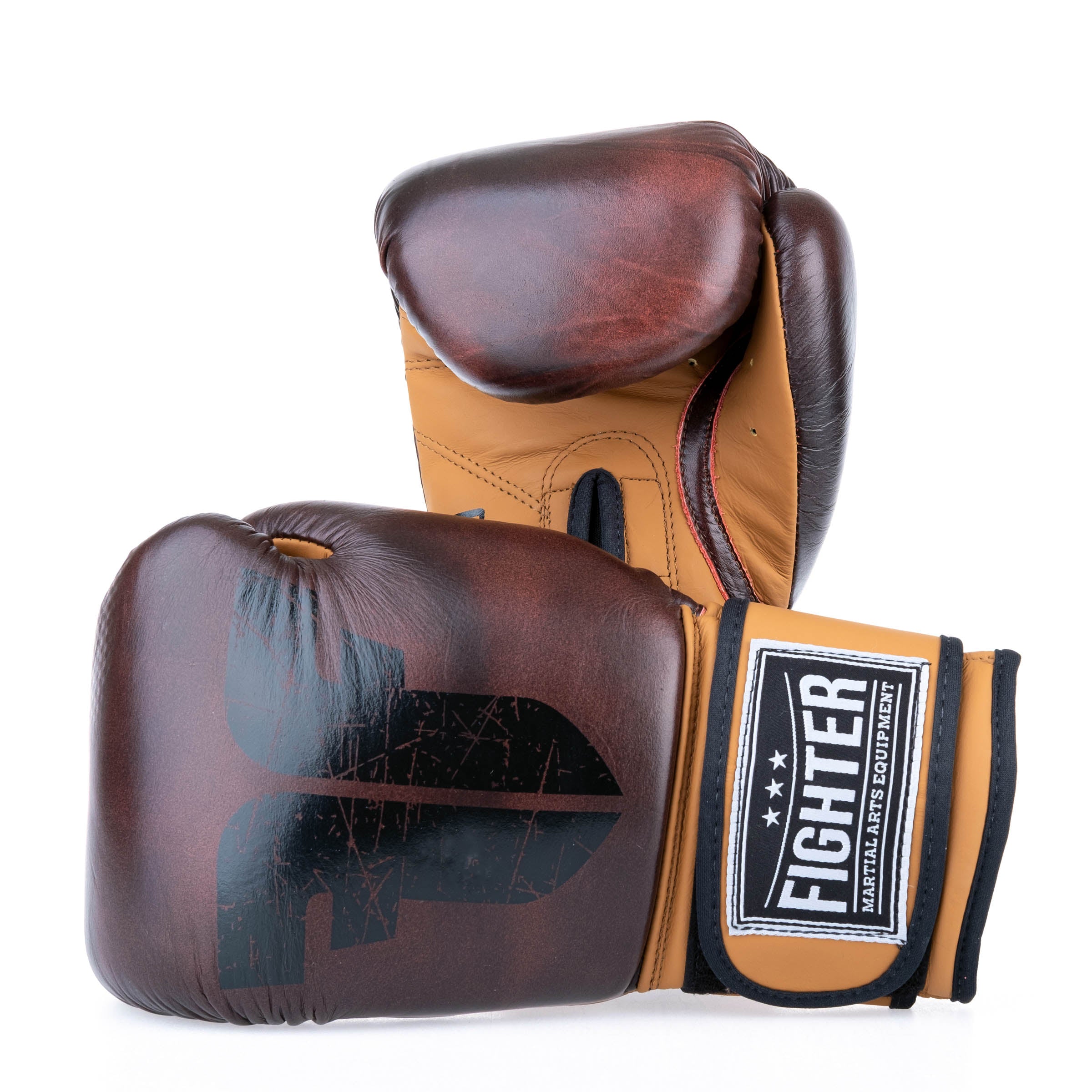 Fighter Boxing Gloves Retro - brown