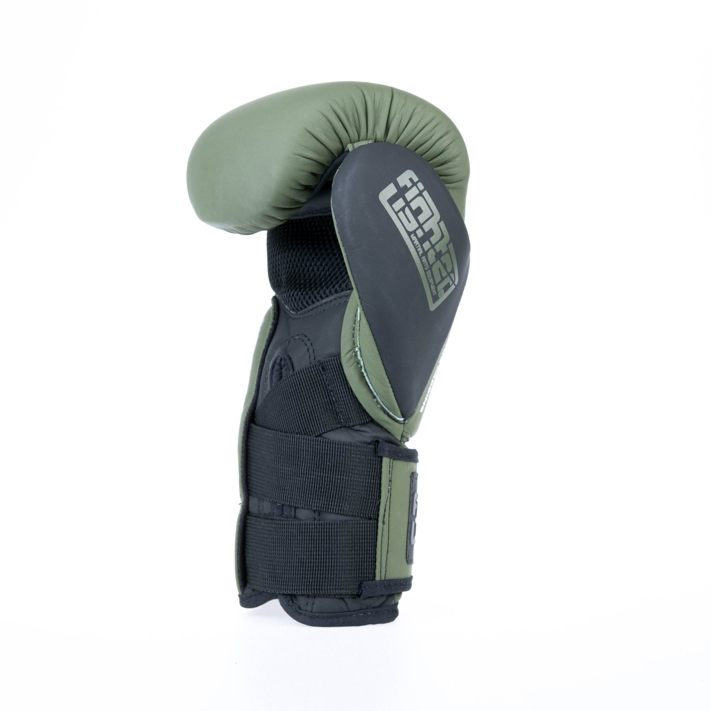 Fighter Boxing Gloves Secure Fit - khaki/black