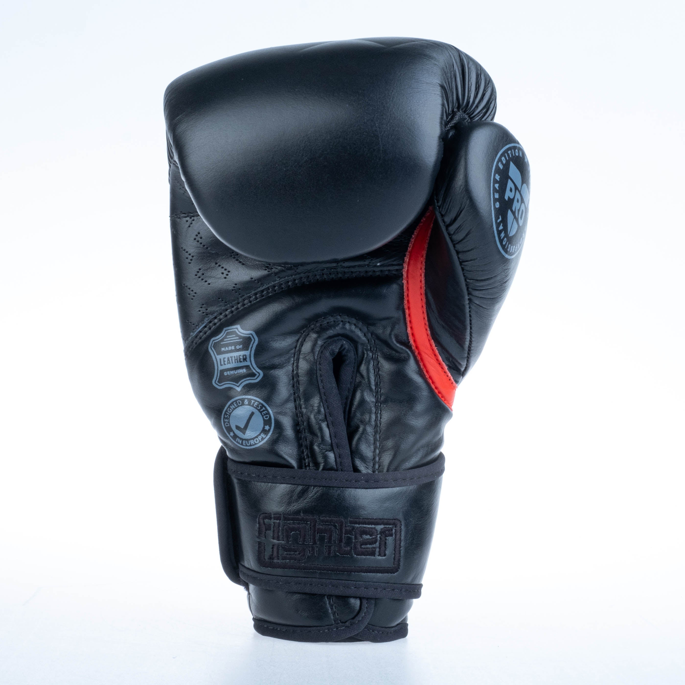 Fighter Boxing Gloves Pro - black, FBG-PRO-002