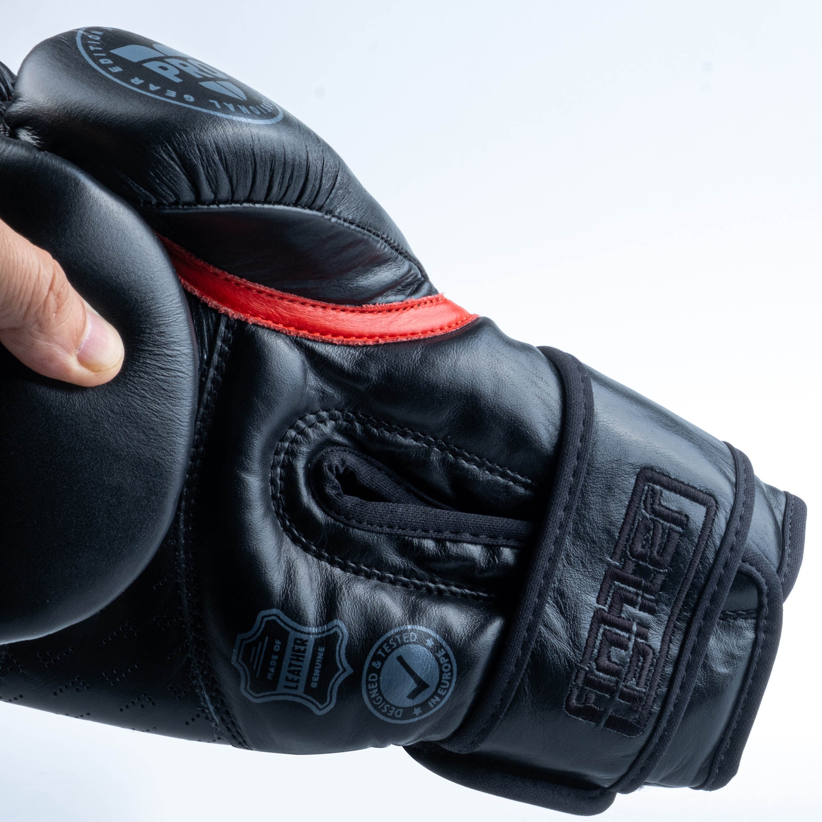 Fighter Boxing Gloves Pro - black, FBG-PRO-002