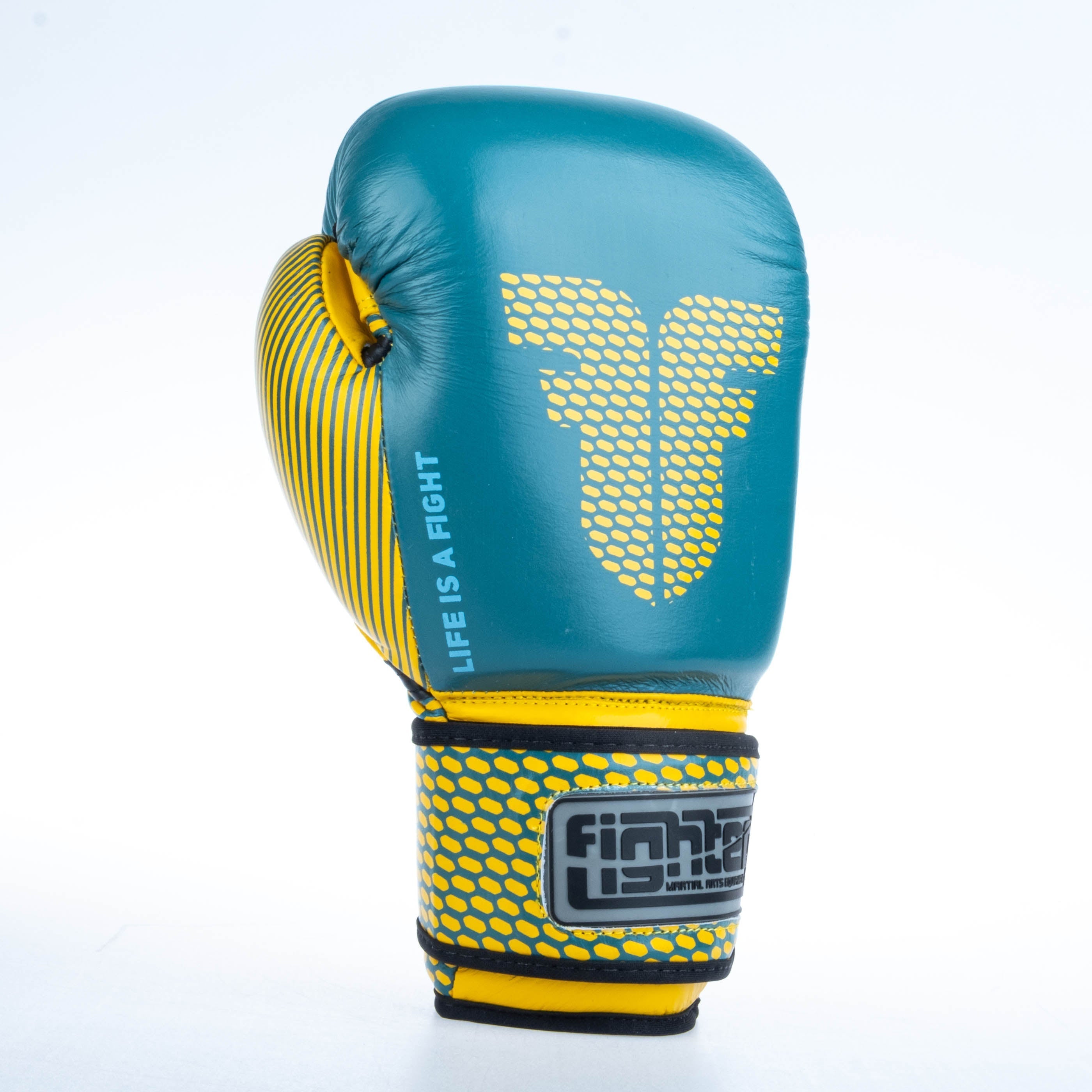 Fighter Boxing Gloves Training - blue/yellow, FBG-TRN-003