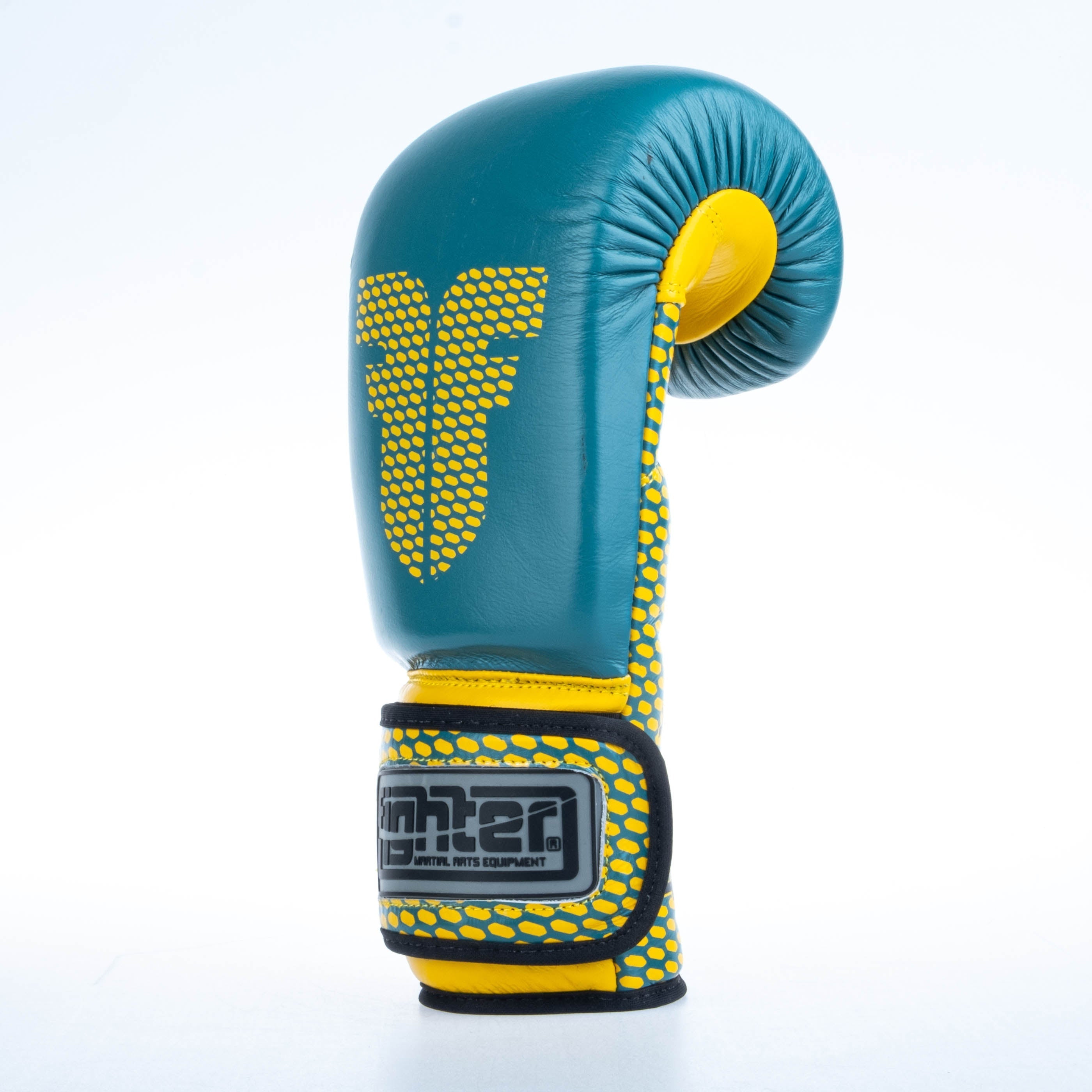 Fighter Boxing Gloves Training - blue/yellow, FBG-TRN-003