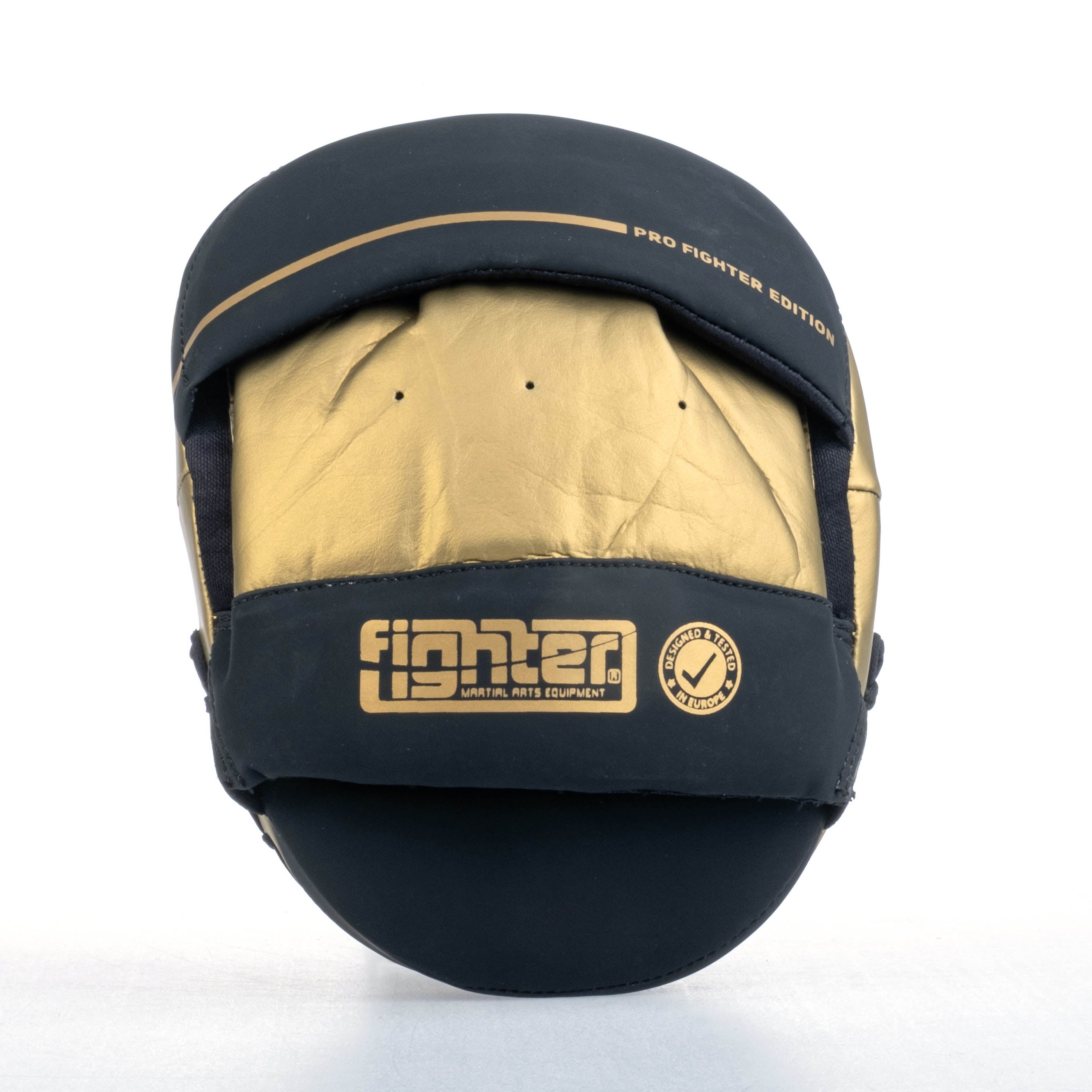 Fighter Oval Shield Pro Small - black/gold, FSMPR-002-BG