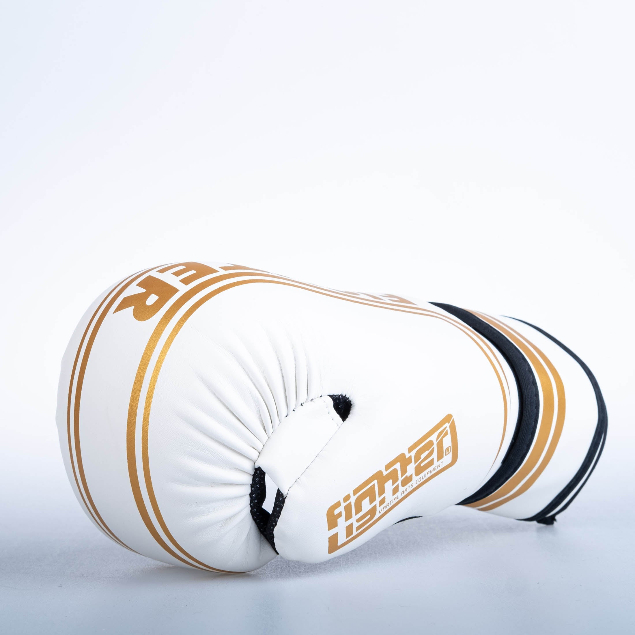 Fighter Open Gloves Stripe - SGP Edition - white/gold