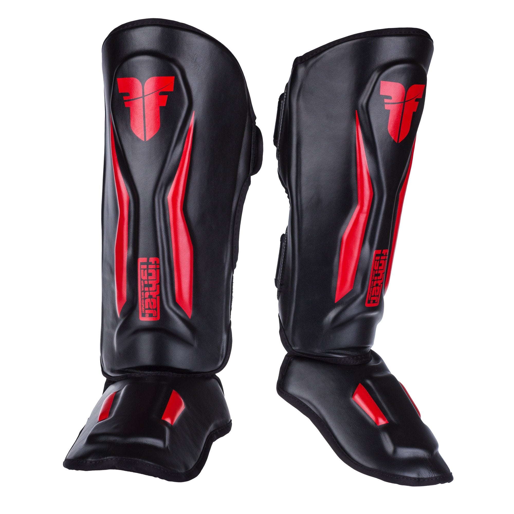 Fighter Shinguards Thai Ergo - black/red