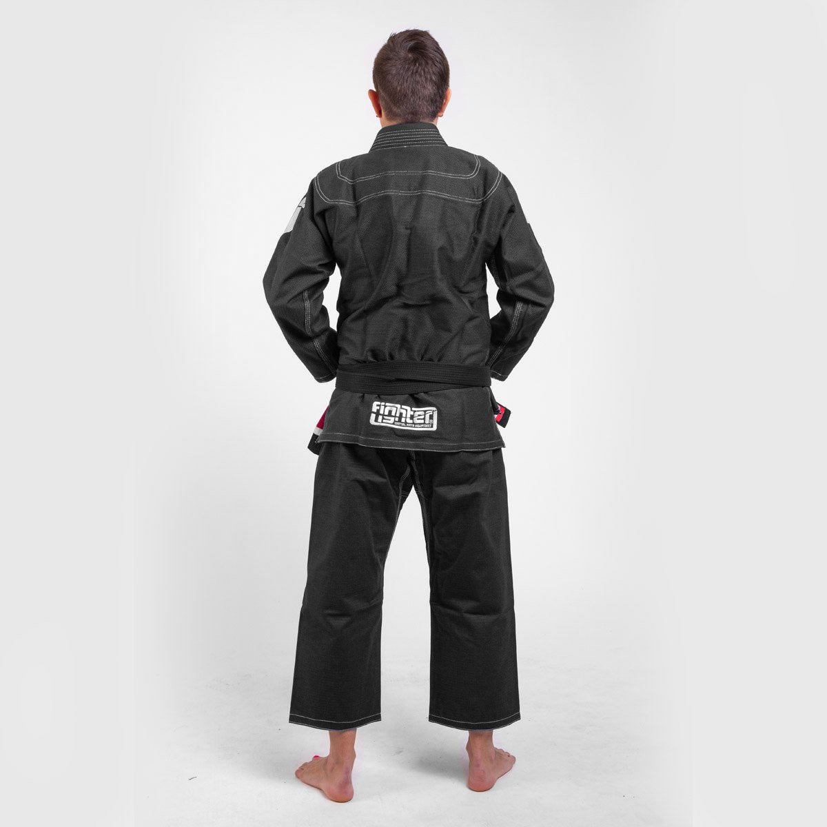 Fighter BJJ Kimono Rice Straw - black