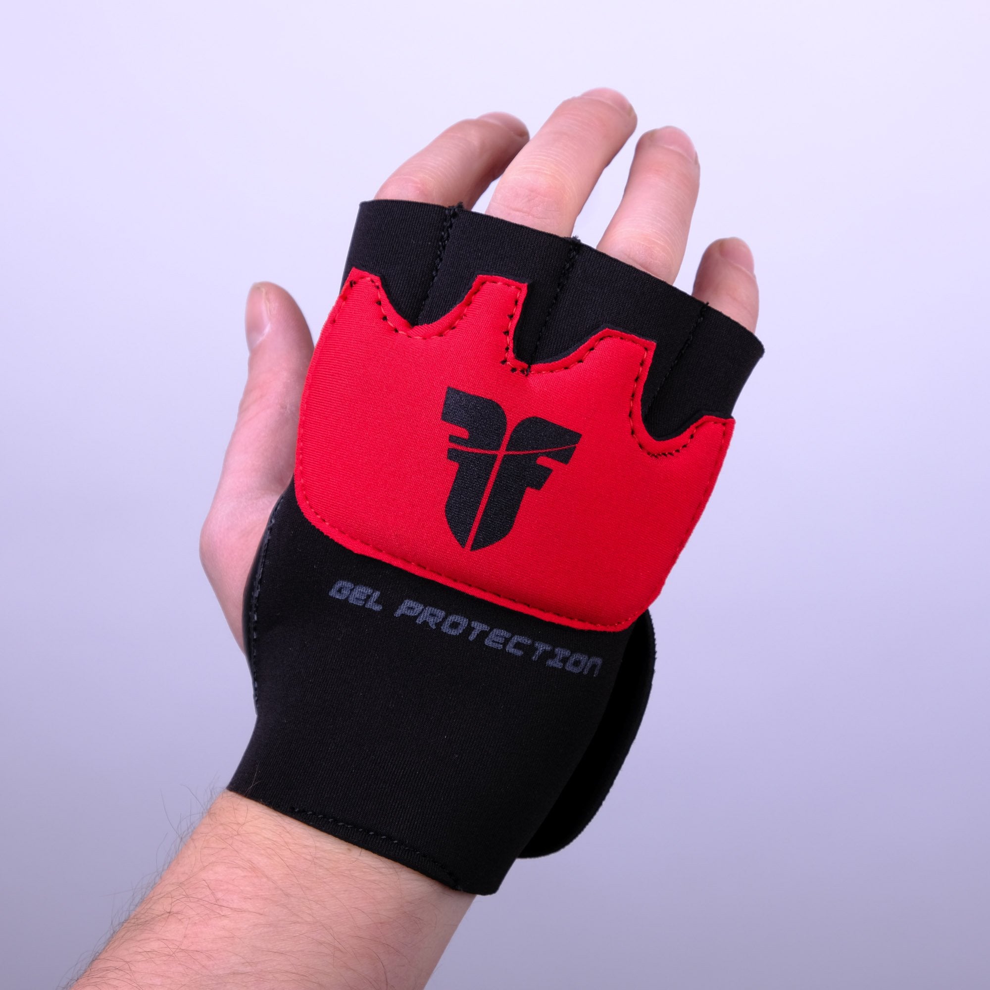 Fighter Strap - Gel Hand-Wraps - black/red