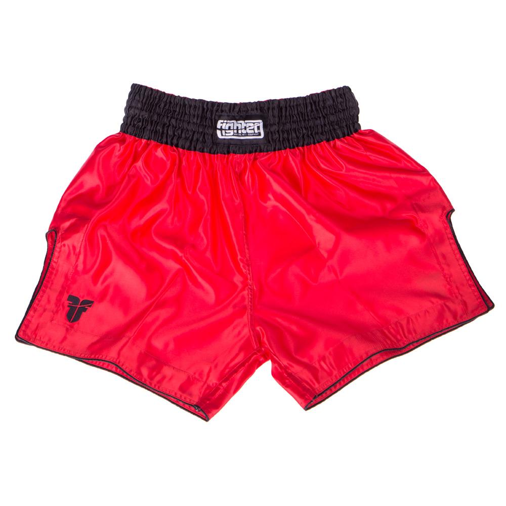 Fighter Thai Trunks Bangkok Plain - red/black