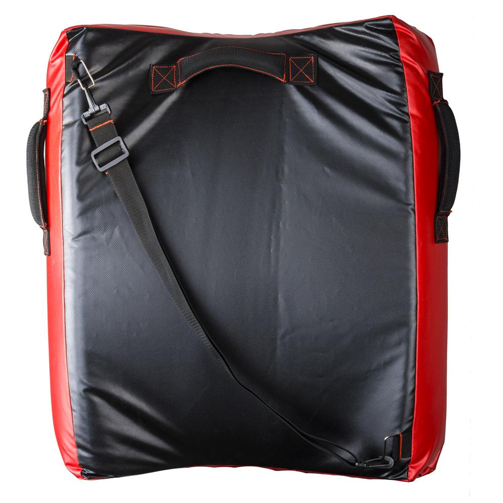 Fighter Kicking Punching Shield - black/red