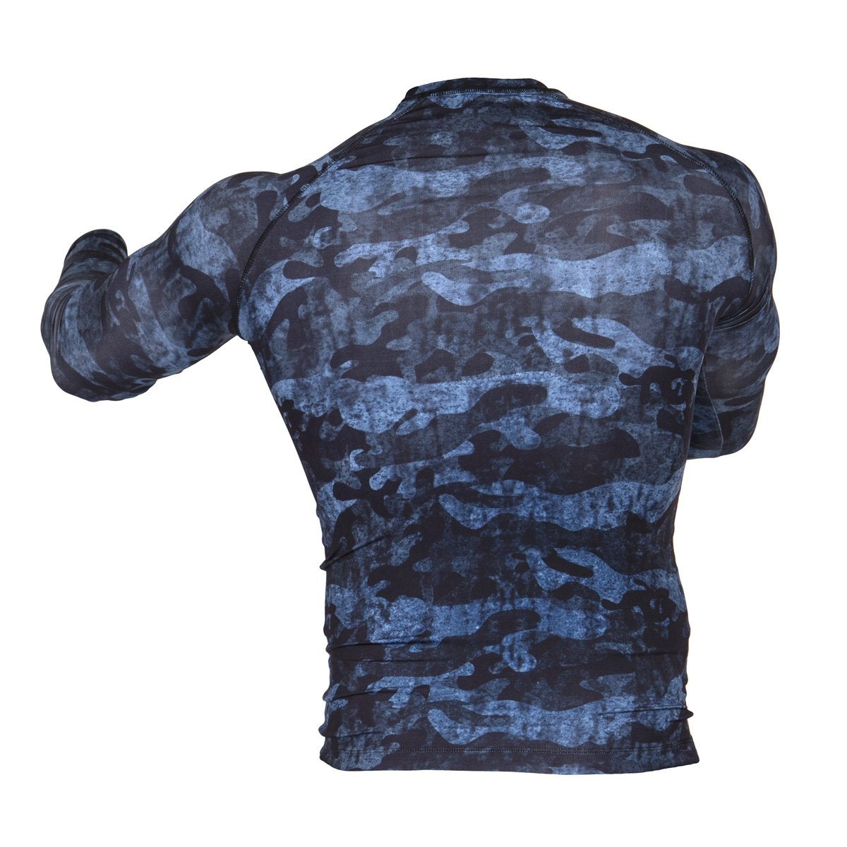 Fighter Rash Guard - Urban Camo - blue