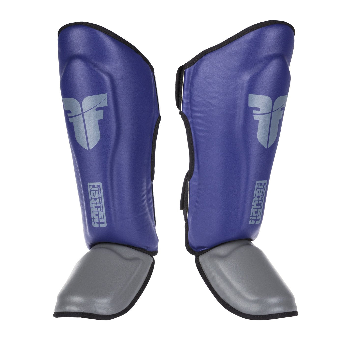 Fighter Shinguards Thai Classic - blue/gray