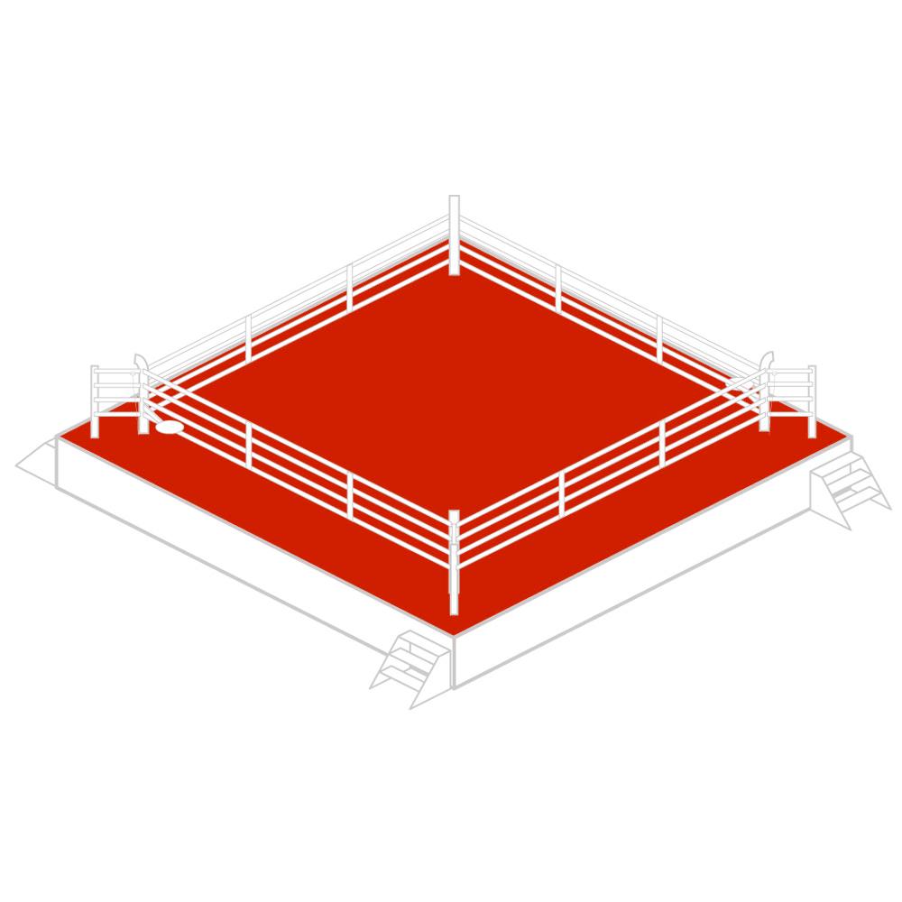 Boxing Ring Canvas - red