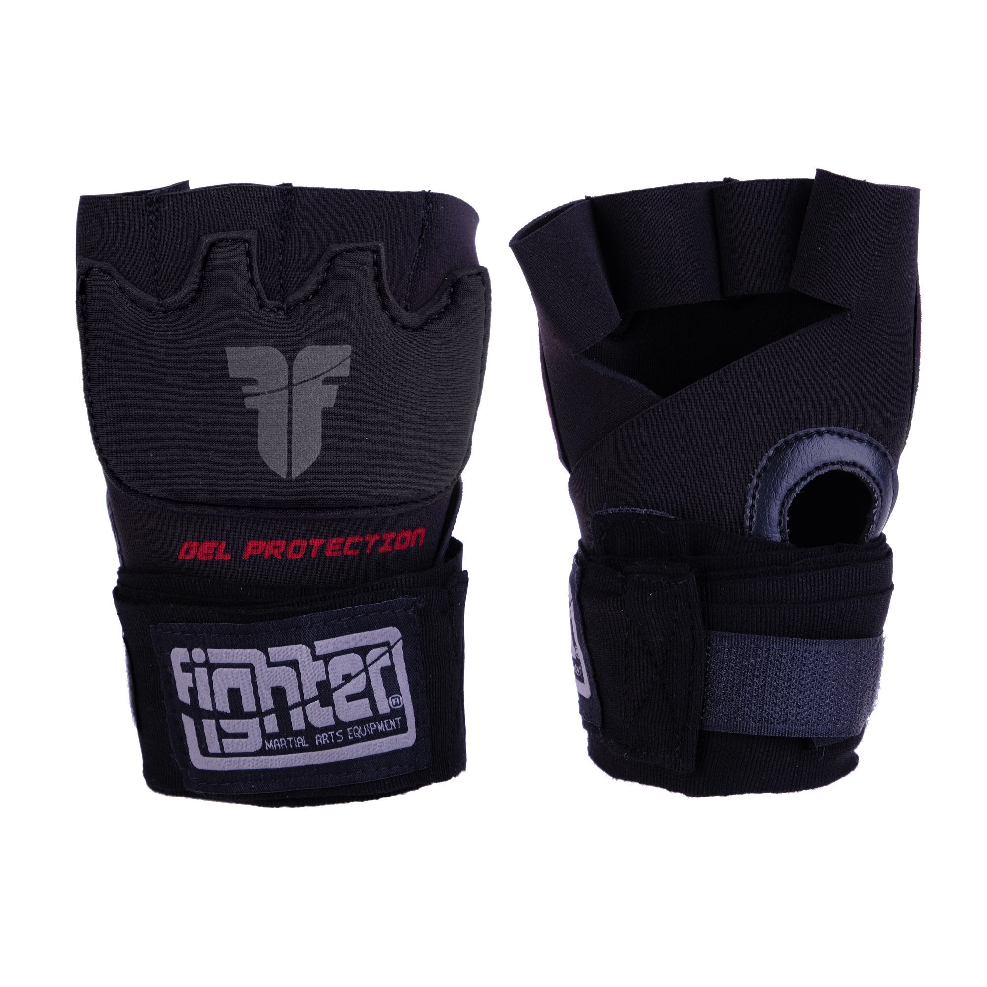 Fighter Strap - Gel Hand-Wraps - black