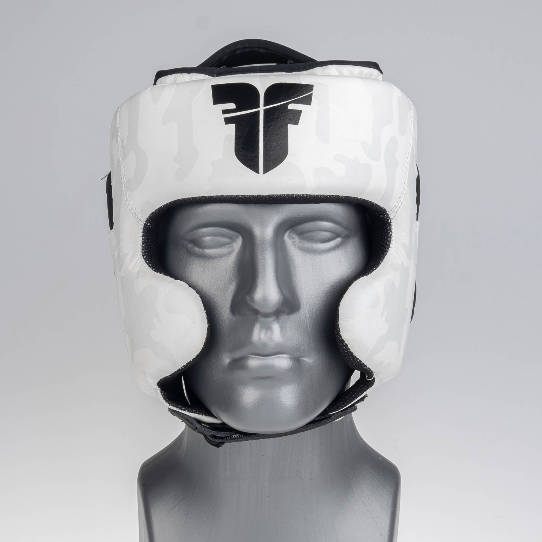 Headguard Fighter Sparring Pro - white/camo