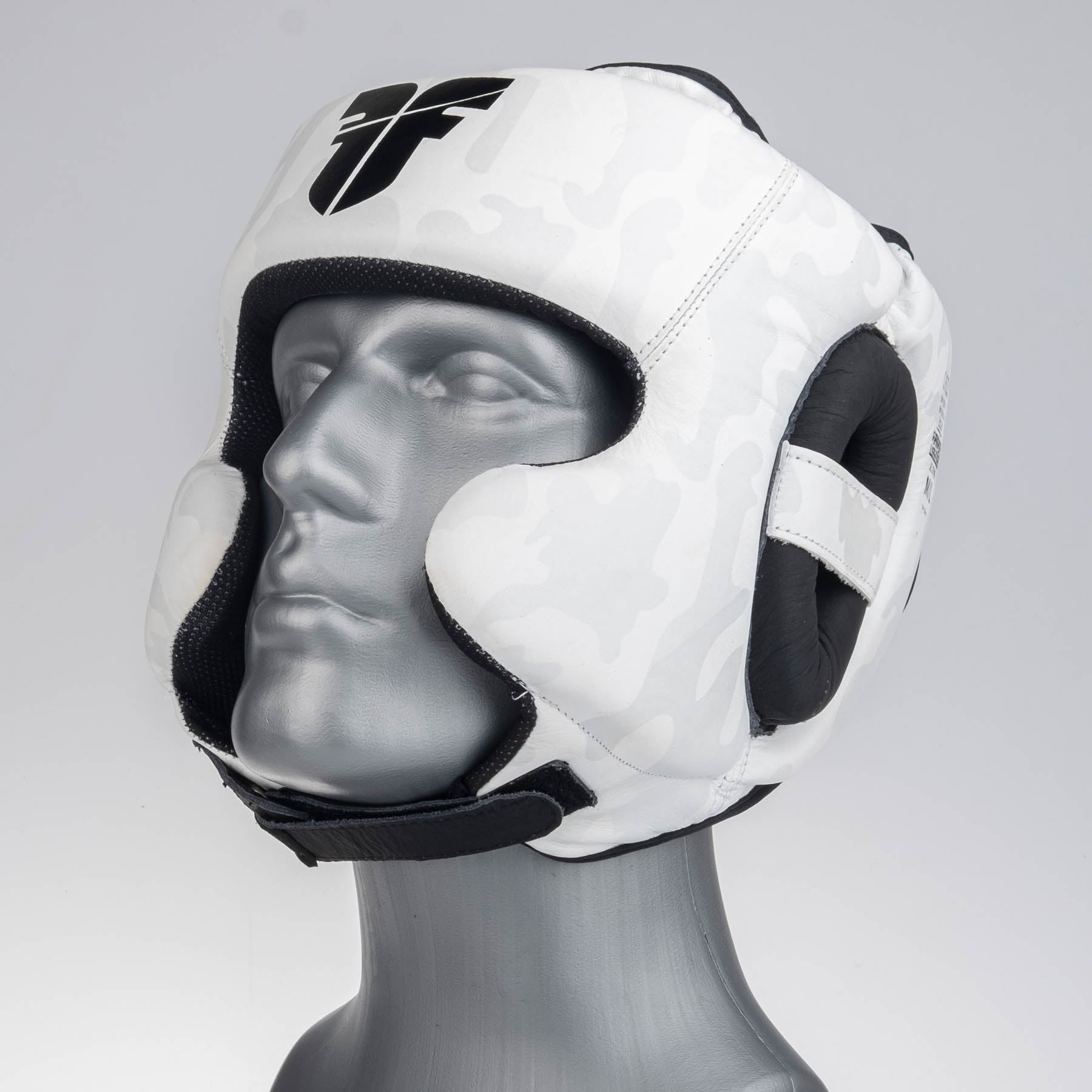 Headguard Fighter Sparring Pro - white/camo